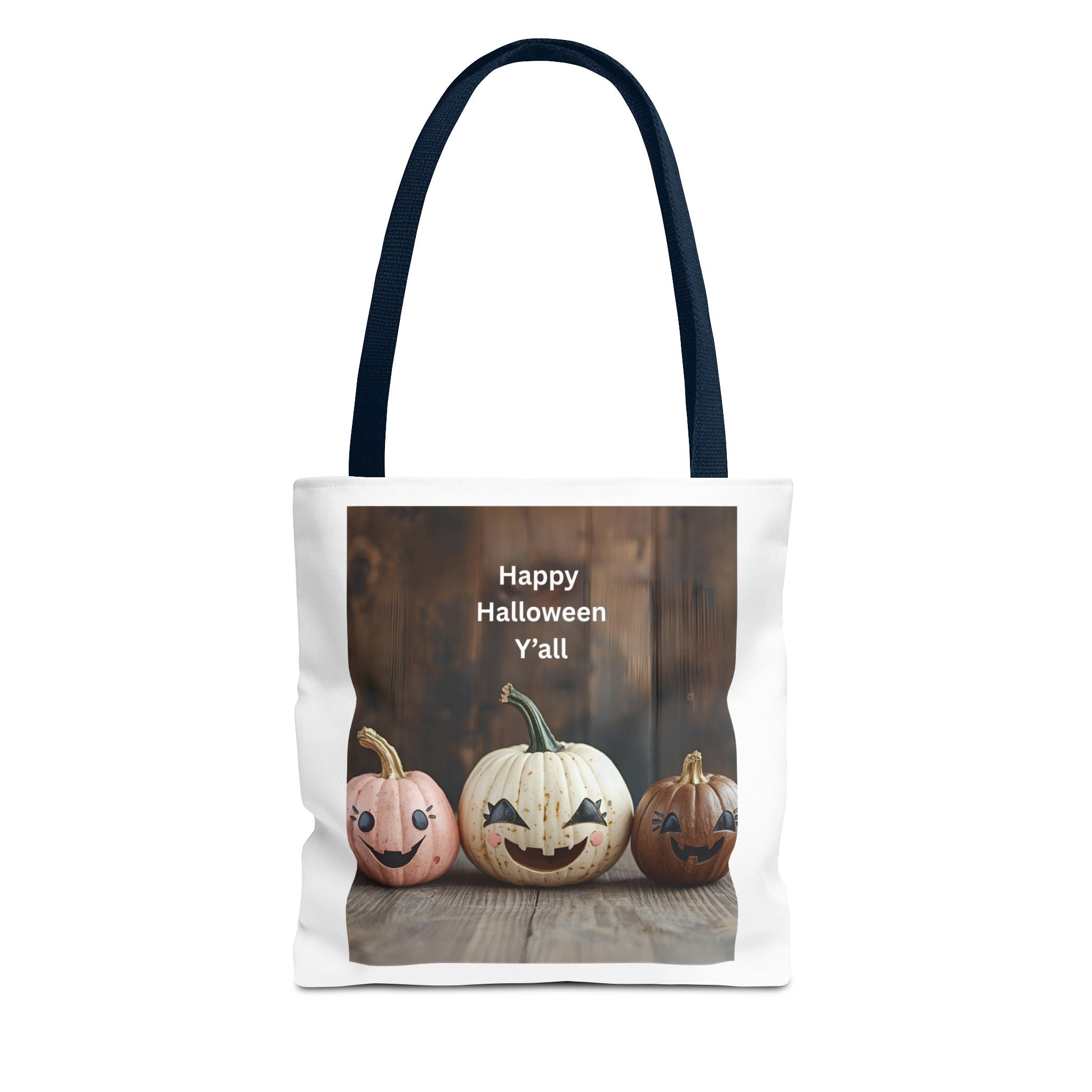 Happy Halloween Pumpkin Tote Bag, Halloween Gift, Trick or Treat Bag, Fall Tote, Spooky Season Decor, Fun Autumn Accessory