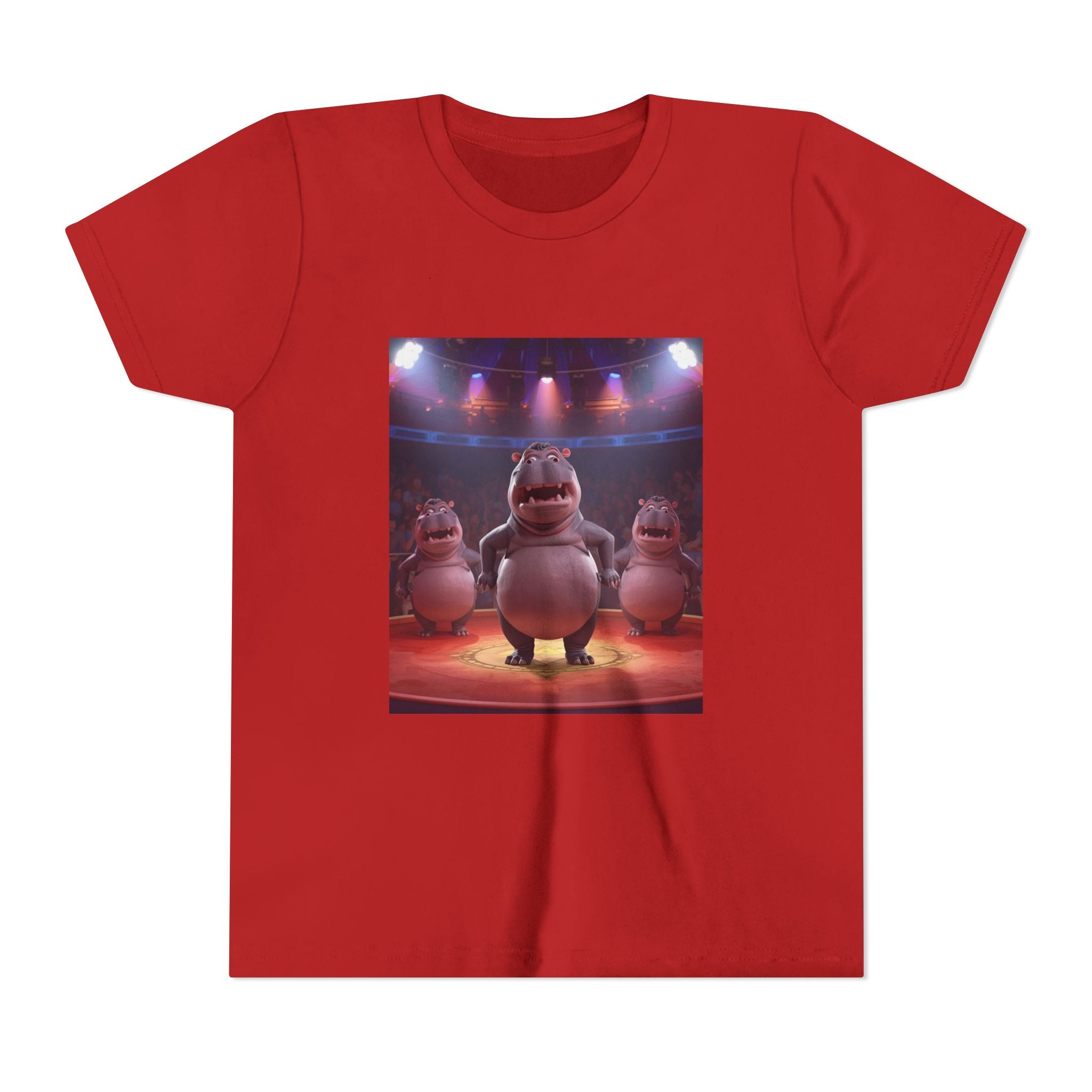 Hippo Funny Youth Short Sleeve Tee