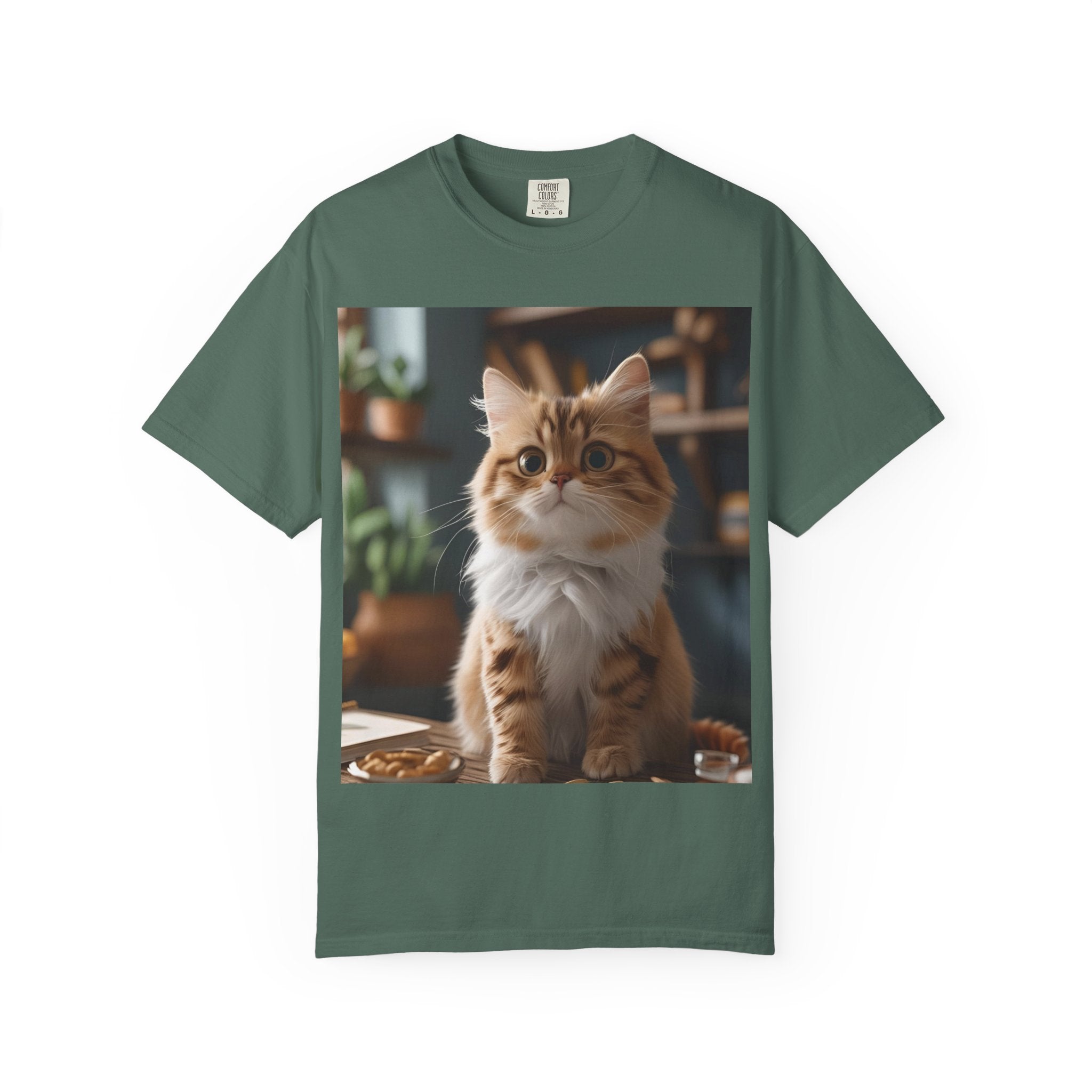 Adorable Cat Graphic T-shirt for Animal Lovers, Cute Pet Tee, Gift for Cat Owners, Casual Wear, Unisex Apparel