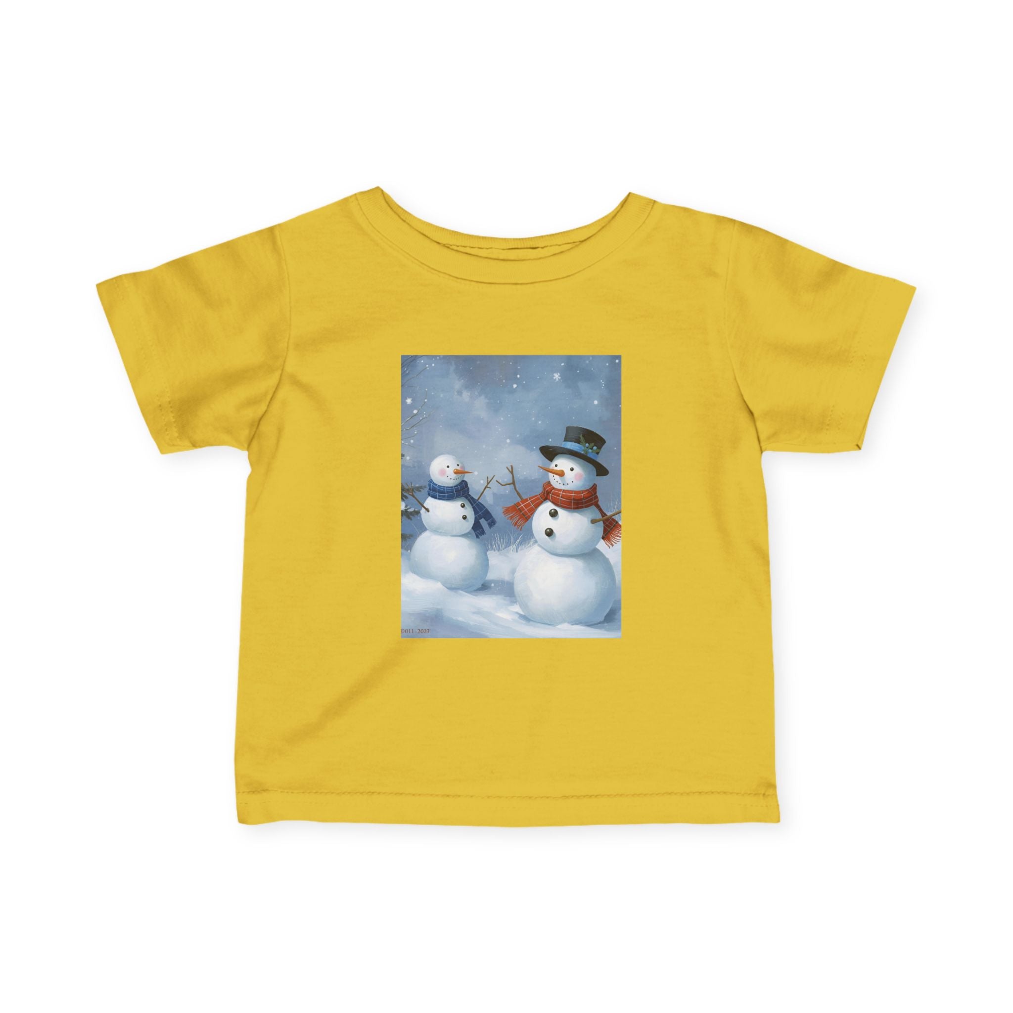 Christmas Snowman Family Infant Fine Jersey Tee