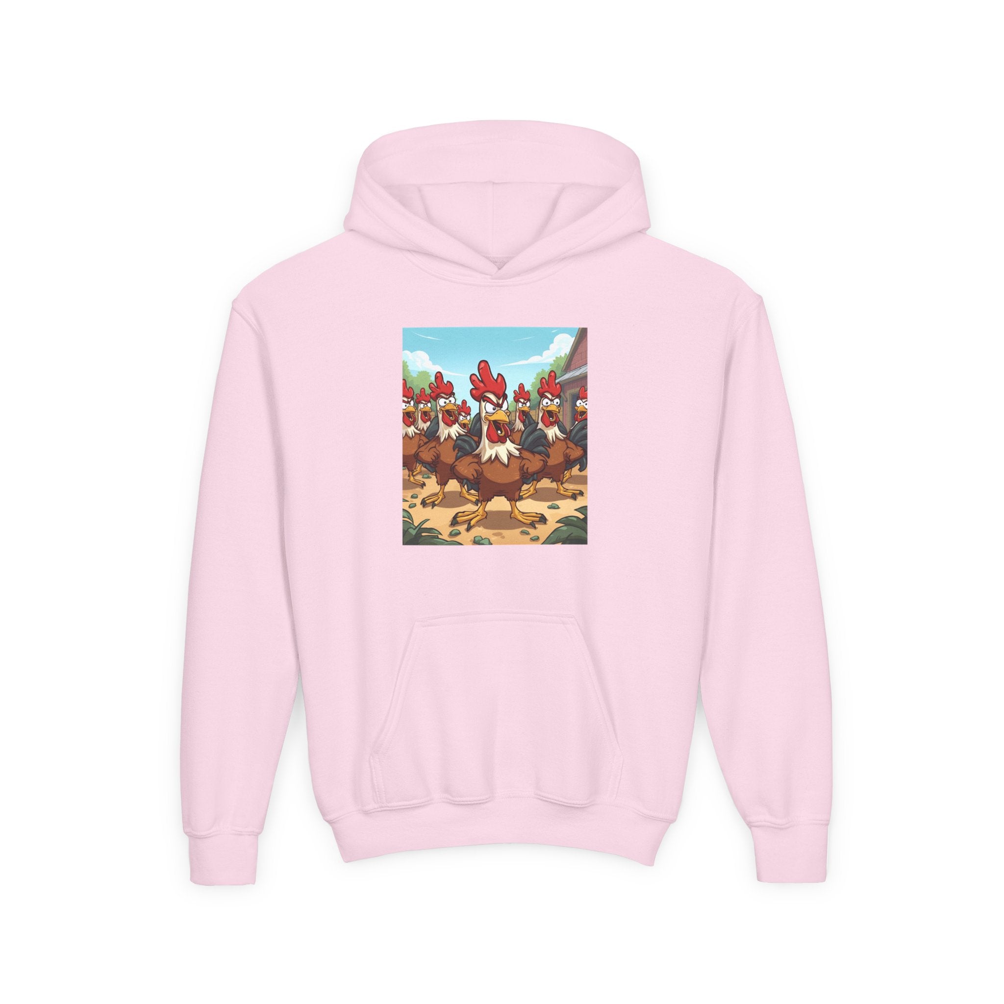 Chicken Funny Youth Heavy Blend Hooded Sweatshirt