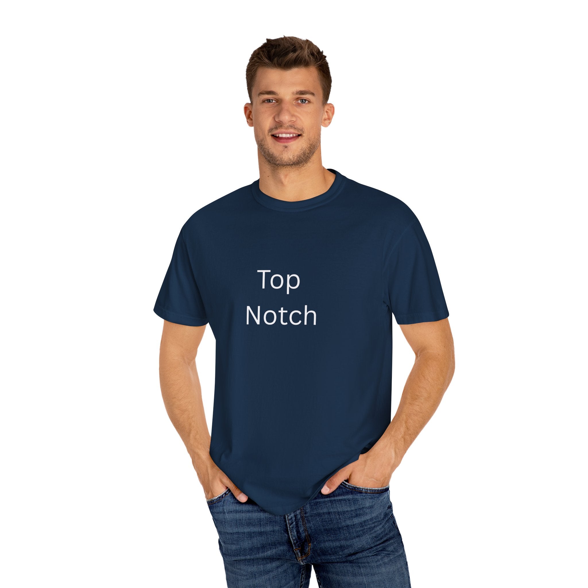 Top Notch Garment-Dyed T-Shirt - Casual Comfort, Everyday Wear, Eco-Friendly, Unisex Style, Gift for Friends