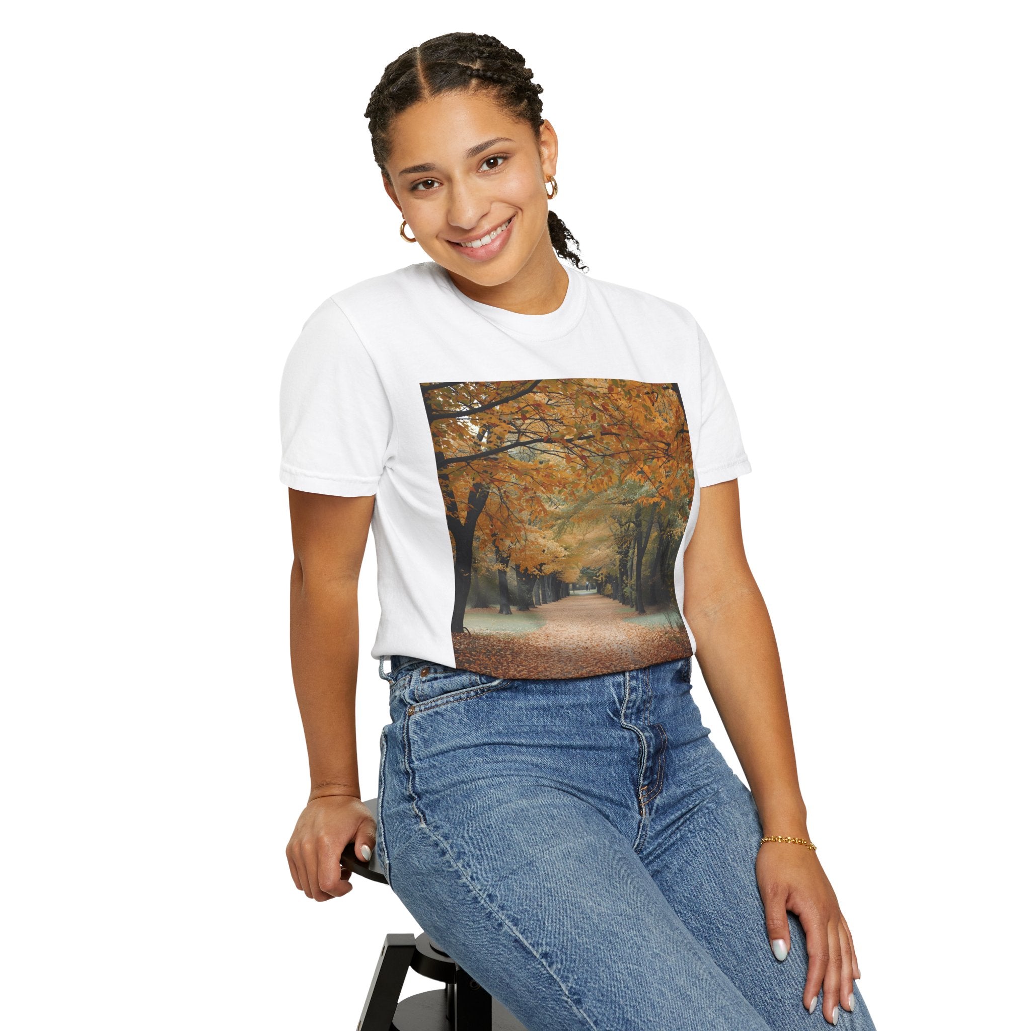 Autumn Pathway T-Shirt | Nature Lover Gift, Fall Fashion, Unisex Tee, Seasonal Wear, Cozy Vibes