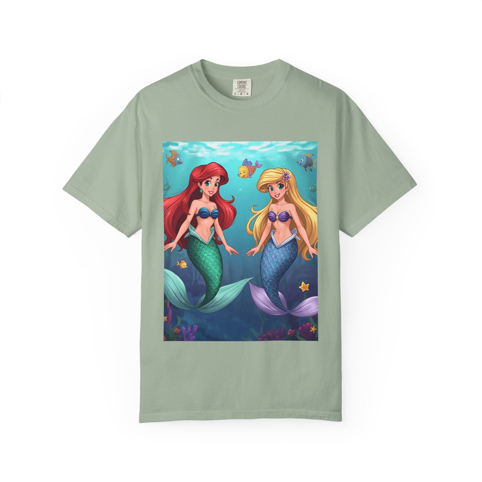 Mermaid Friends T-Shirt, Colorful Underwater Theme Tee, Gift for Sea Lovers, Perfect for Summer, Birthday Present, Beachwear