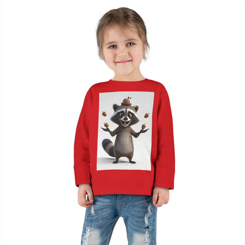 Raccoon Toddler Long Sleeve Tee