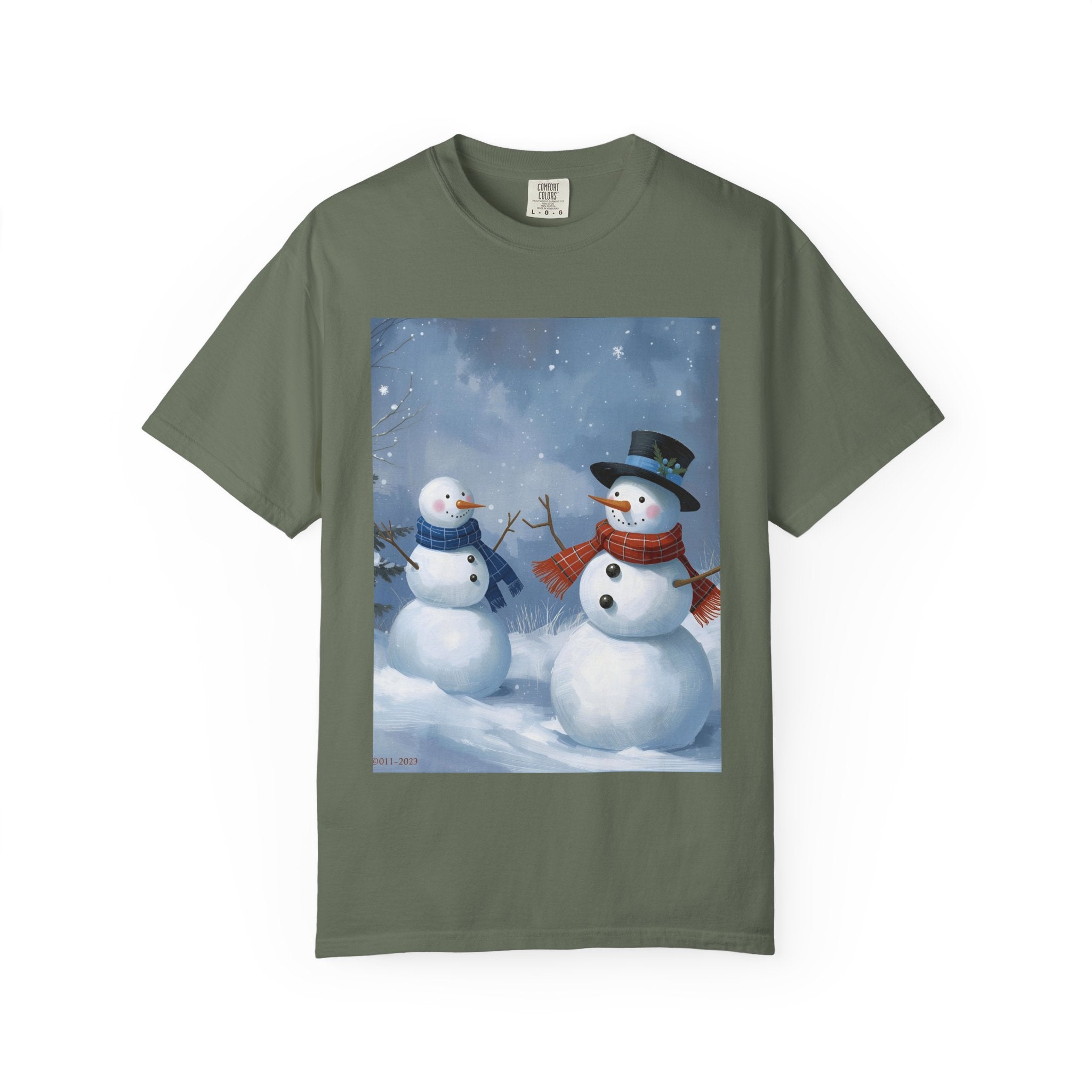 Christmas Snowman Family T-Shirt, Holiday Gift, Cozy Tee, Unisex Snowman Shirt, Festive Apparel, Winter Celebration Wear