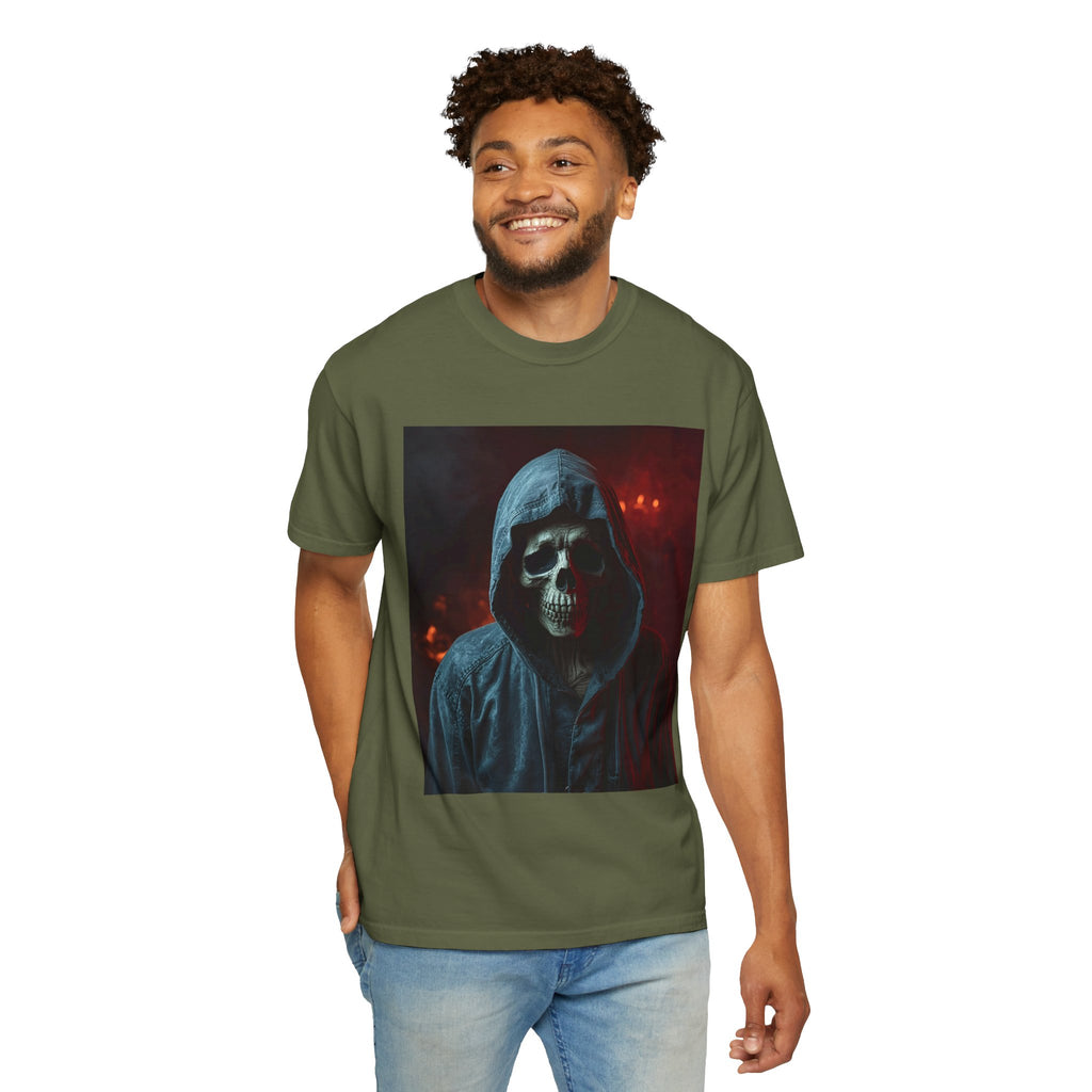Gothic Skull T-Shirt | Unisex Vintage Tee, Halloween Shirt, Edgy Graphic Top, Unique Gift for Him/Her, Urban Style Wear