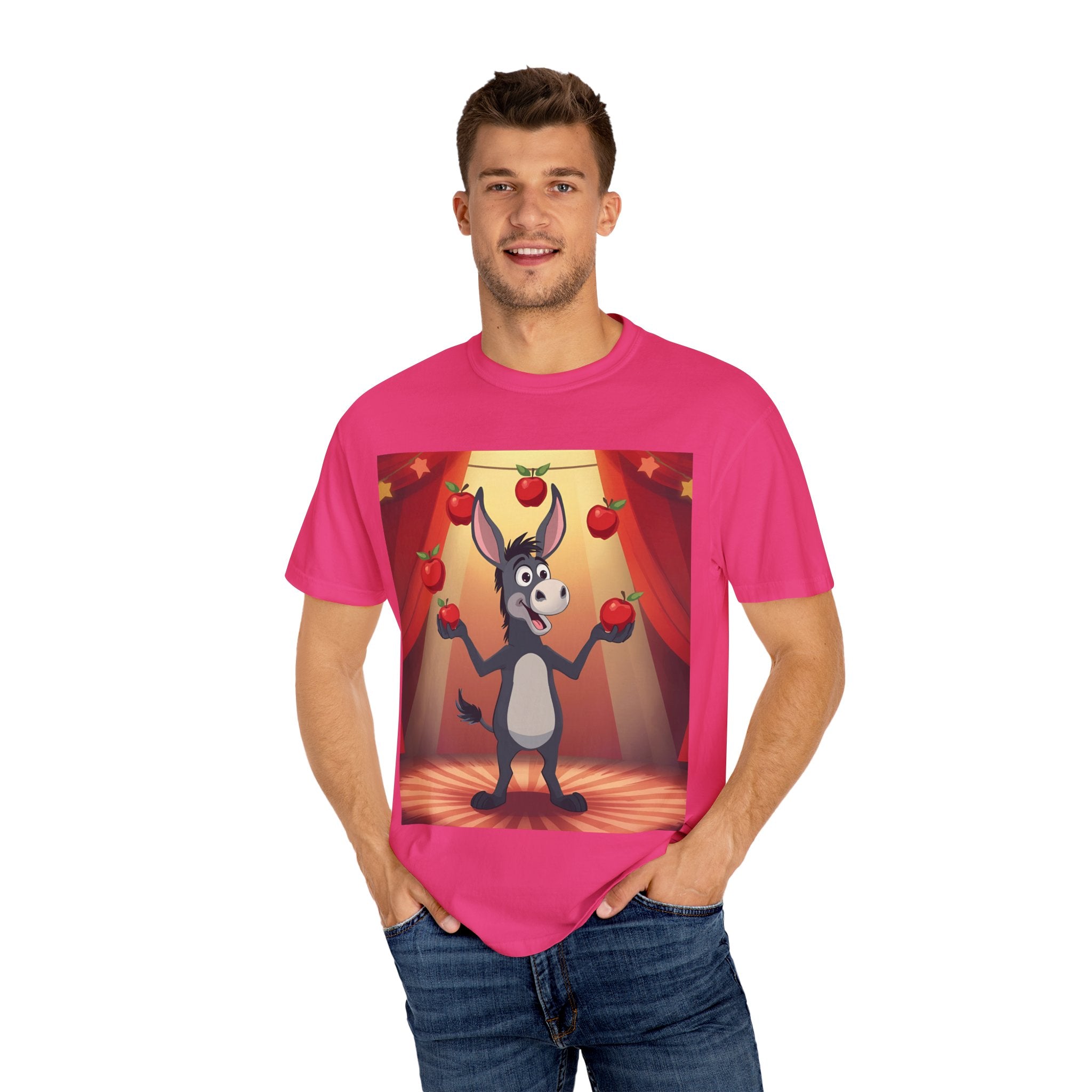 Donkey Cartoon T-Shirt for Fun Lovers, Perfect for Gifts, Casual Wear, Birthday Parties, Animal Theme, Unique Style