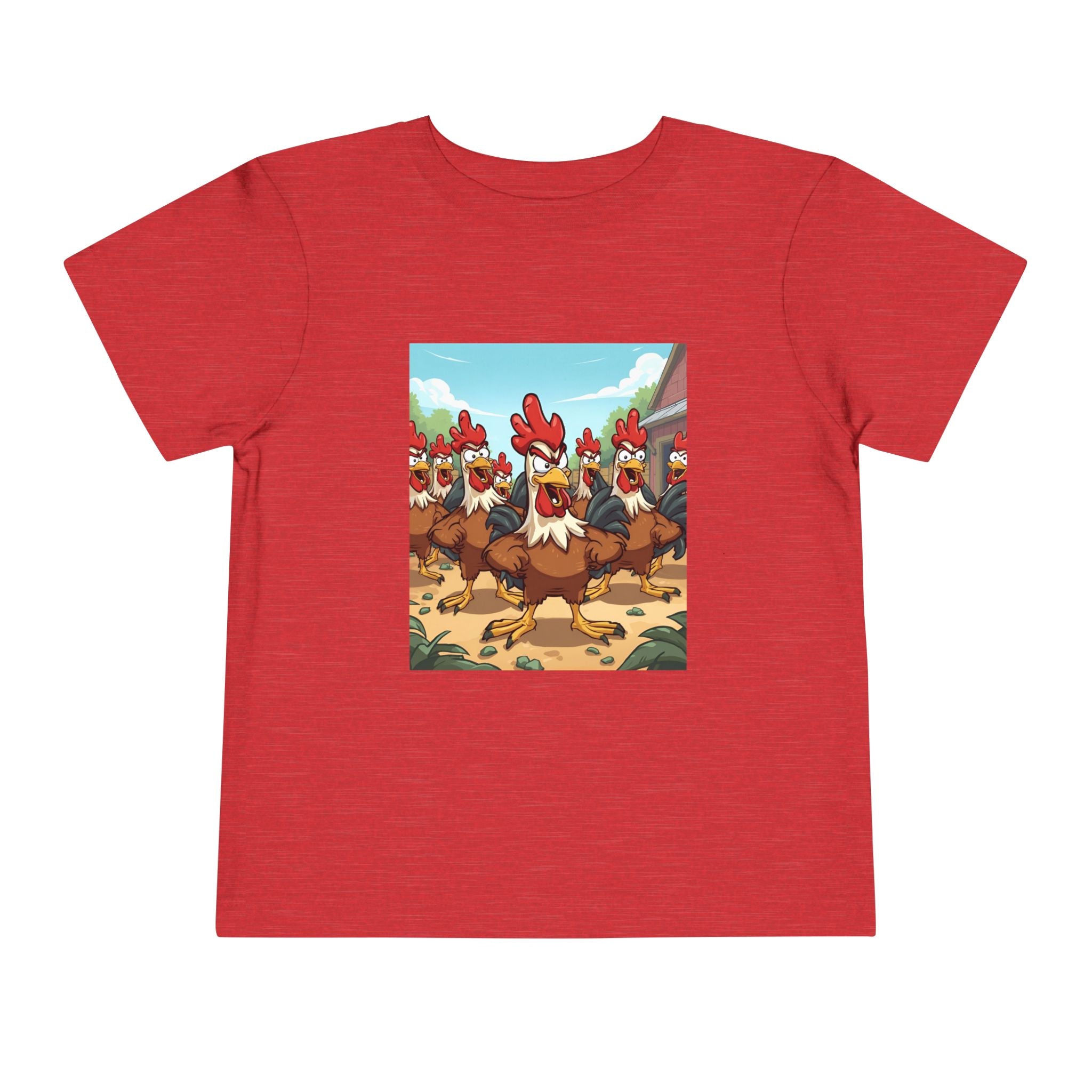 Chicken Funny Toddler Short Sleeve Tee