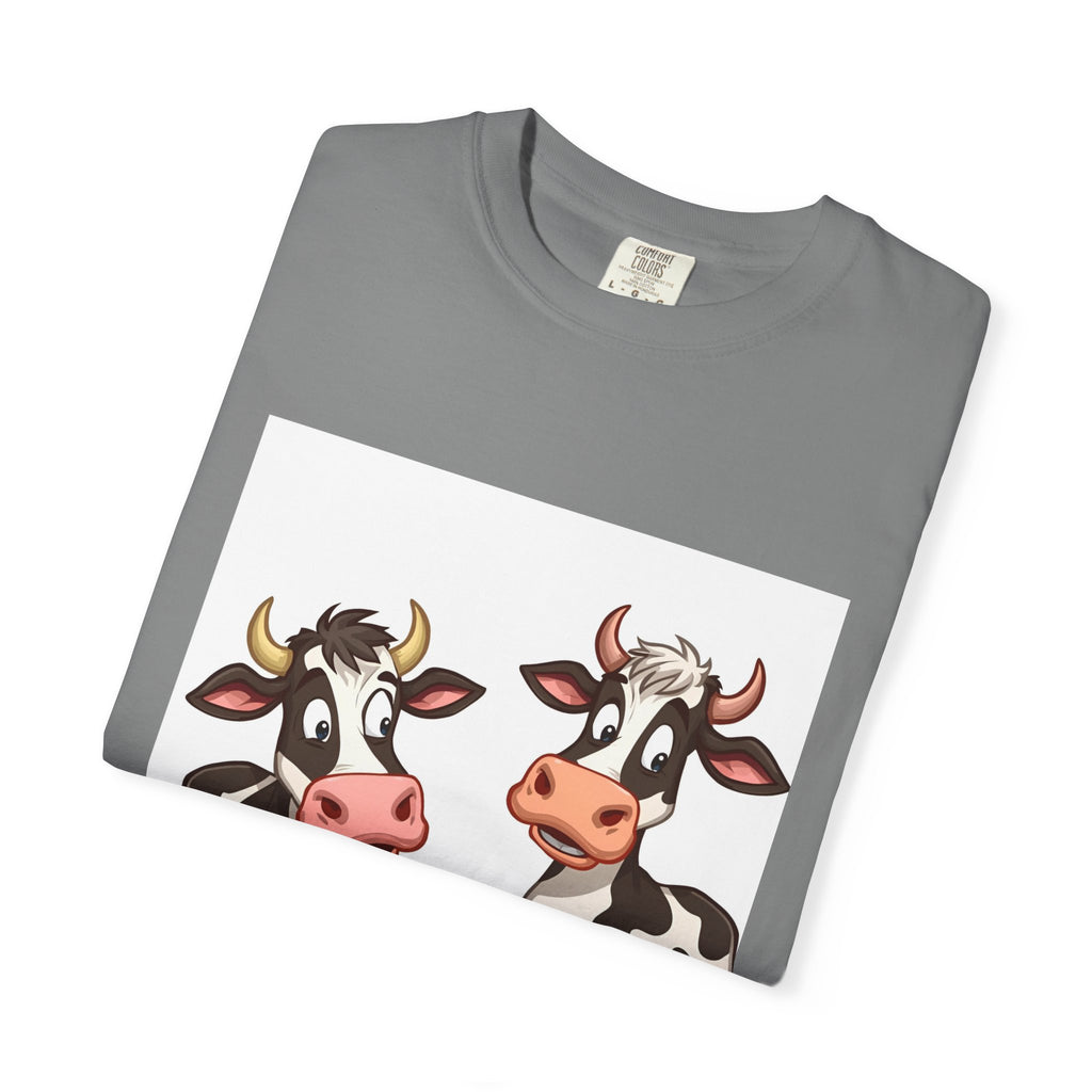 Cute Cows Unisex T-Shirt, Cute Cow Graphic Tee, Animal Lover Gift, Casual Wear, Birthday Present, Fun Farm Shirt