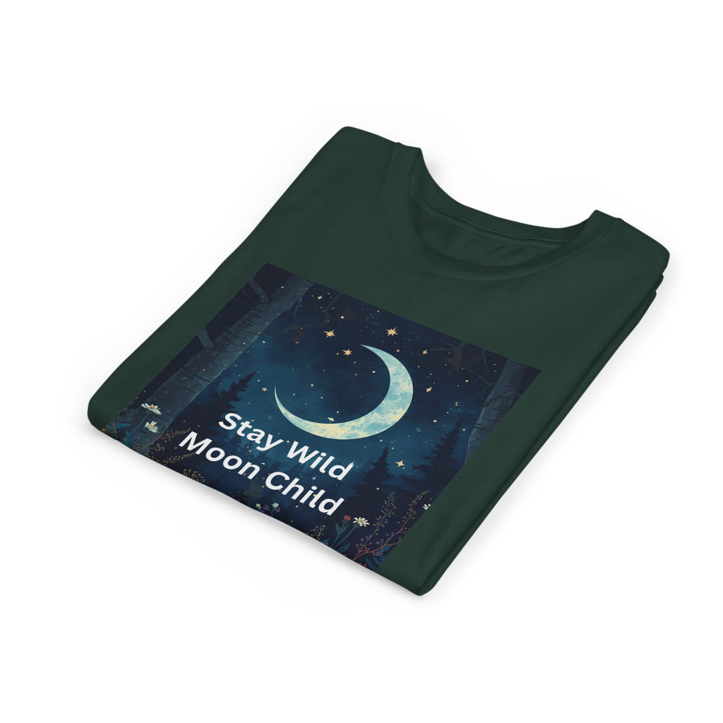 Stay Wild Moon Child Youth Tee - Adventure Tee, Nature Inspired Shirt, Cute Kids Clothing, Gift for Young Explorers, Eco-Friendly Tee