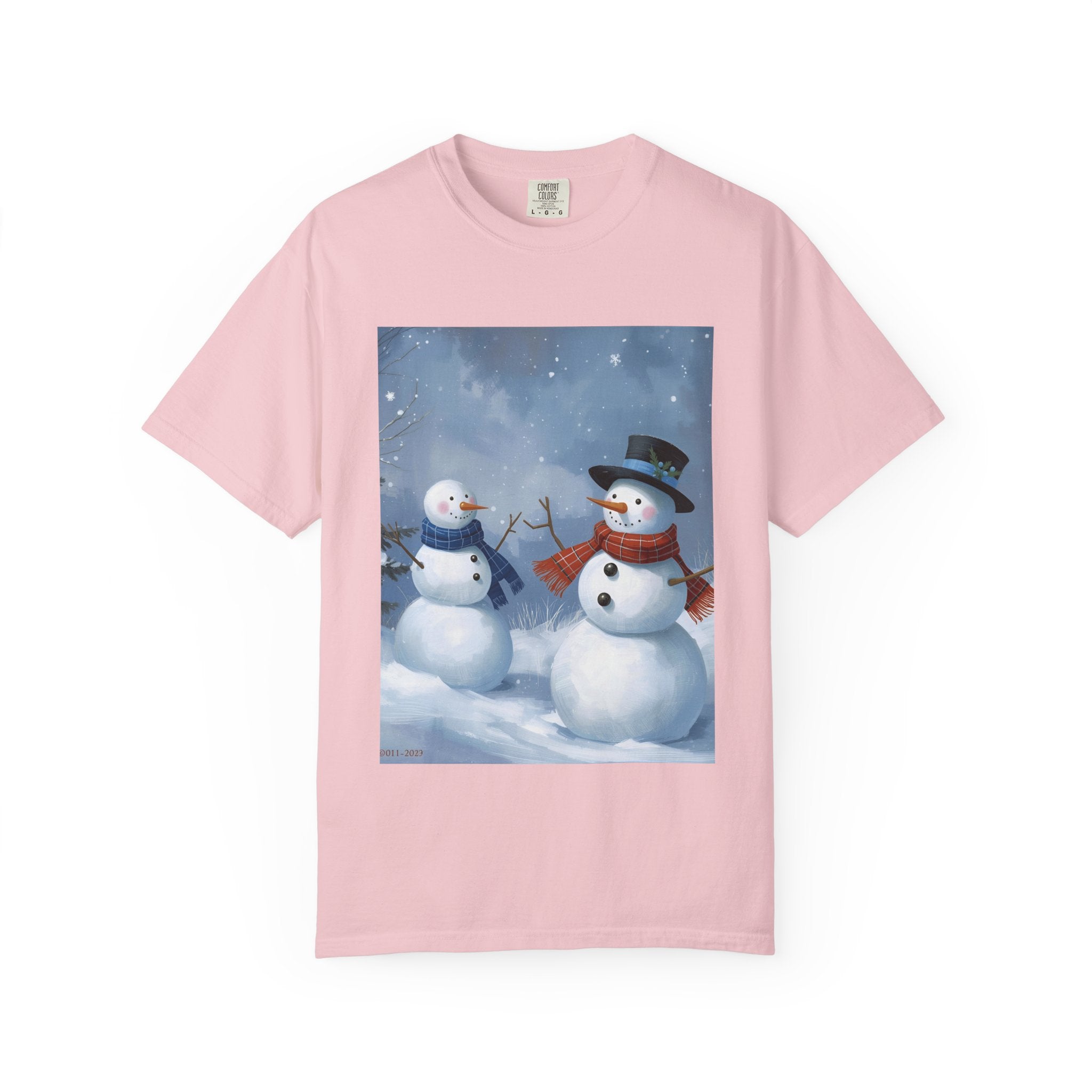 Christmas Snowman Family T-Shirt, Unisex Graphic Tee, Holiday Gift, Winter Apparel, Cozy Casual Wear, Christmas T-Shirt
