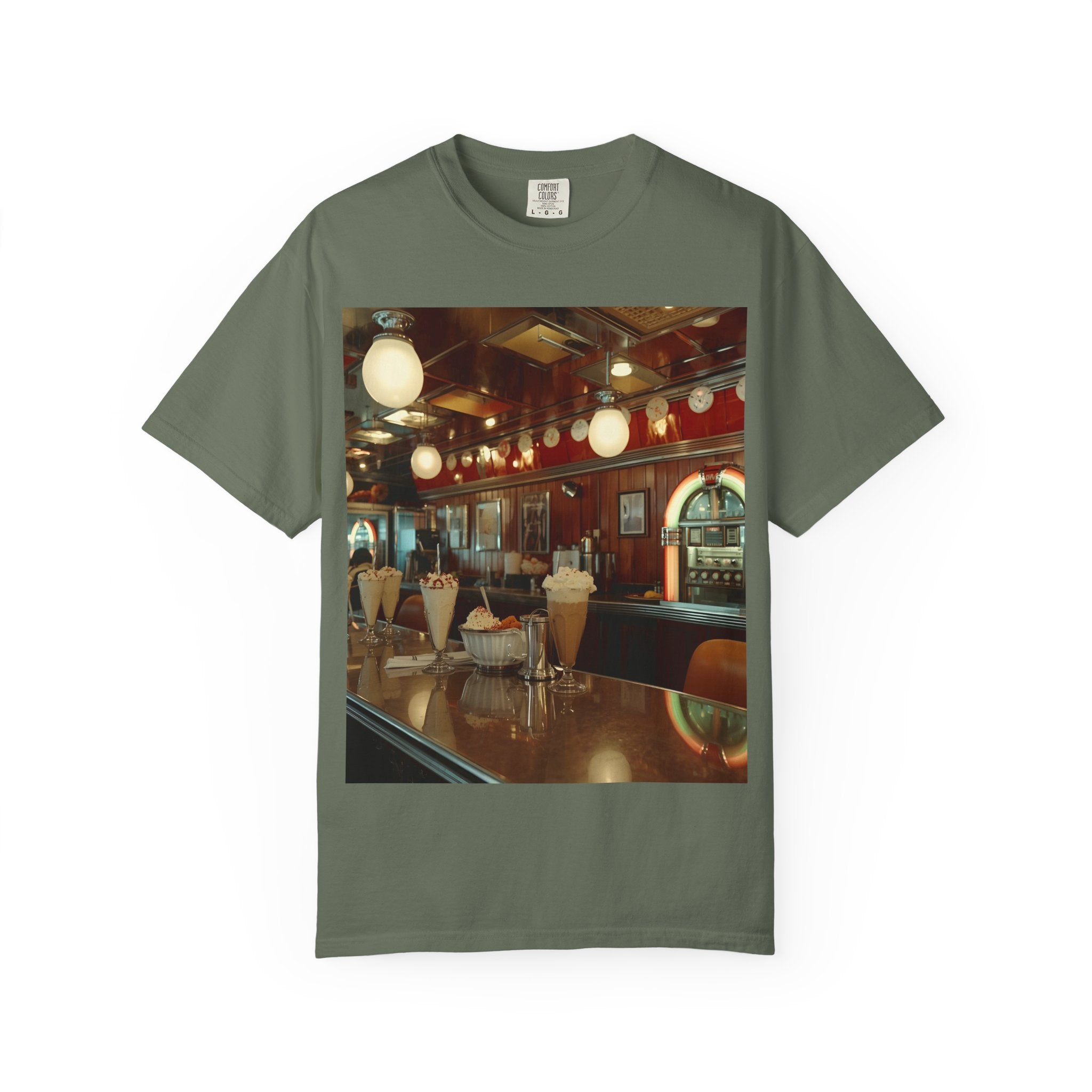Cozy Vintage Café Vibe Unisex T-shirt, Casual Tee, Retro Style, Gift for Coffee Lovers, Summer Fashion, Everyday Wear
