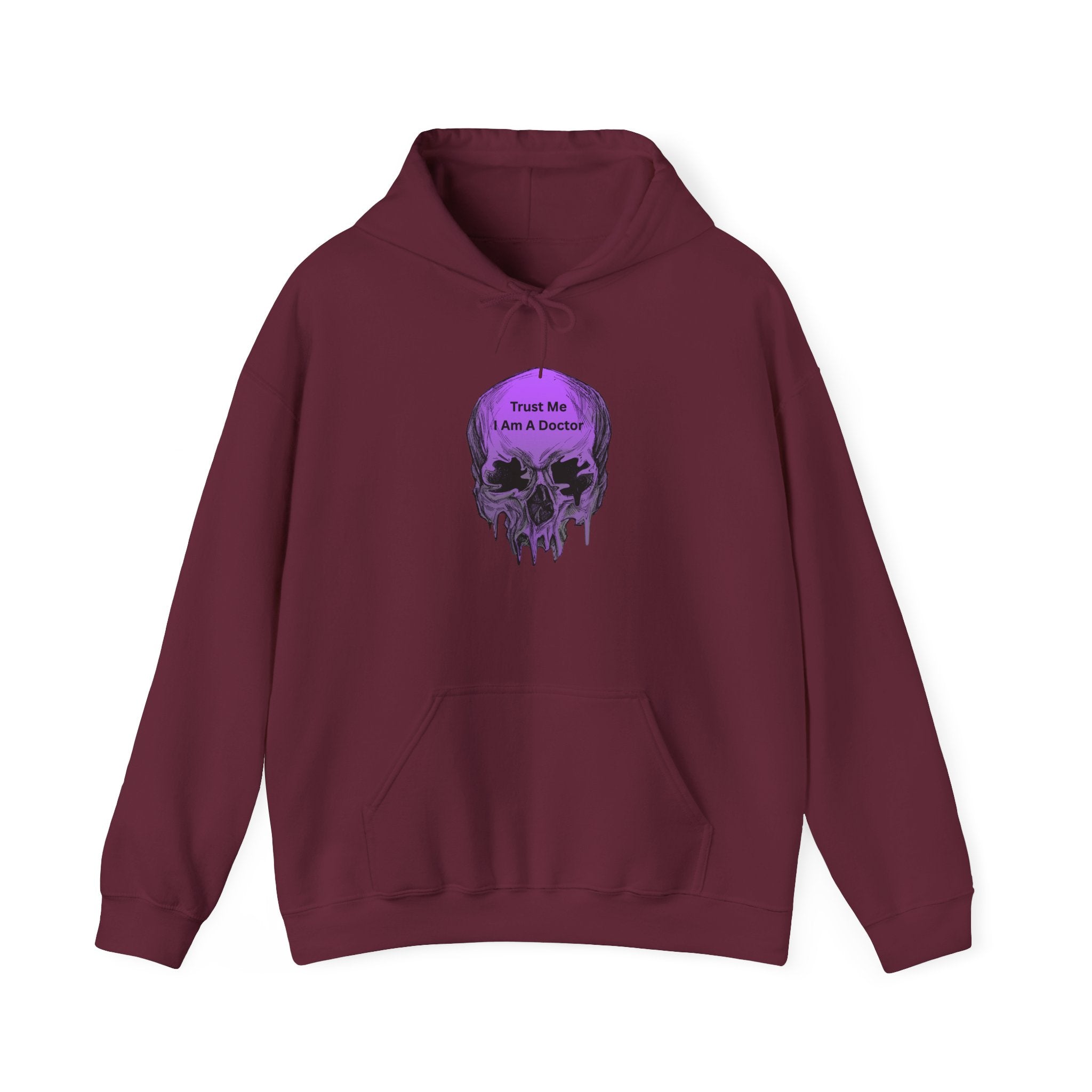 Skull Graphic Hoodie - Trust Me I Am A Boosted Spirit, Cozy Sweatshirt for Halloween, Casual Wear, Unique Gift