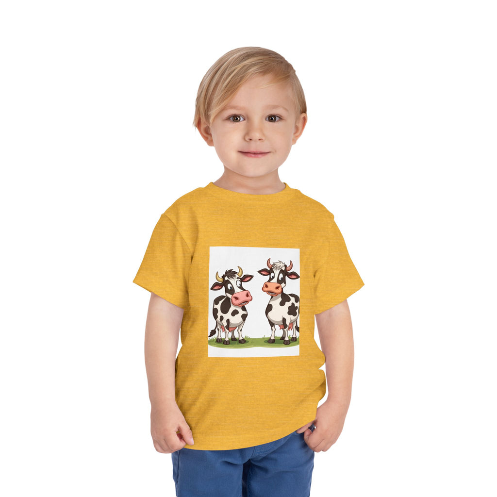 Cute Cows Toddler Short Sleeve Tee