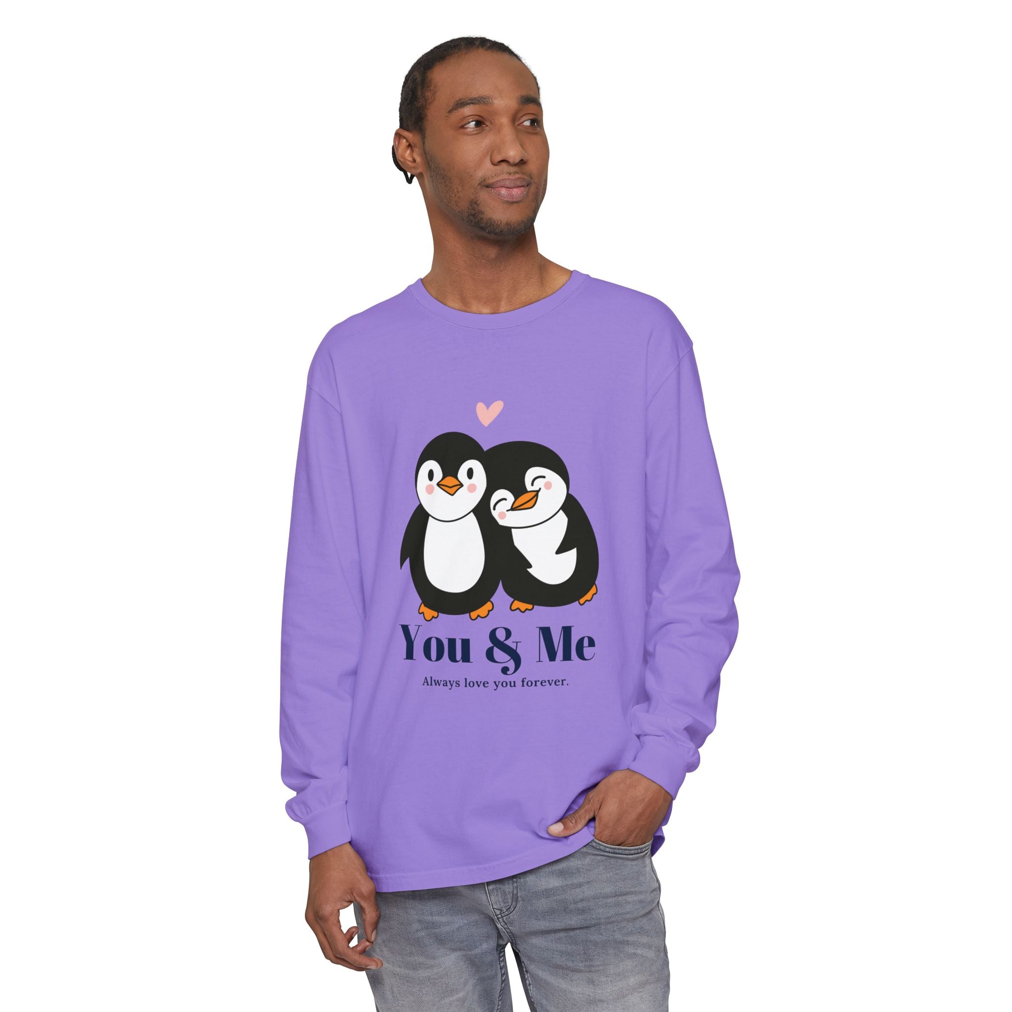 Adorable Penguin Love Long Sleeve T-Shirt | Cute Couples Gift, Valentine's Day Apparel, Matching Tees, Cozy Date Night Wear, [...]