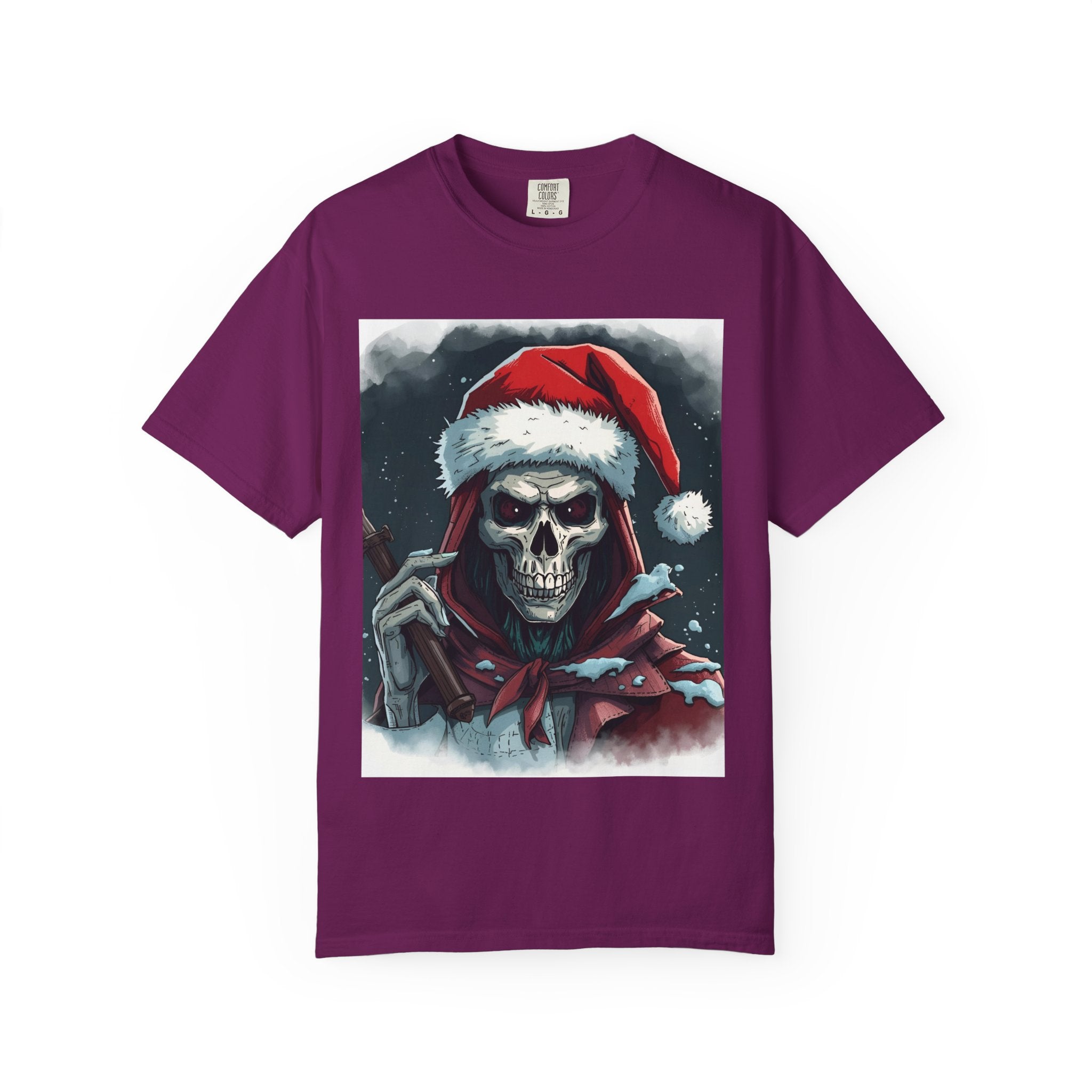 Christmas Skeleton T-Shirt, Unisex Holiday Tee, Funny Graphic Shirt, Unique Gift, Halloween & Christmas Apparel