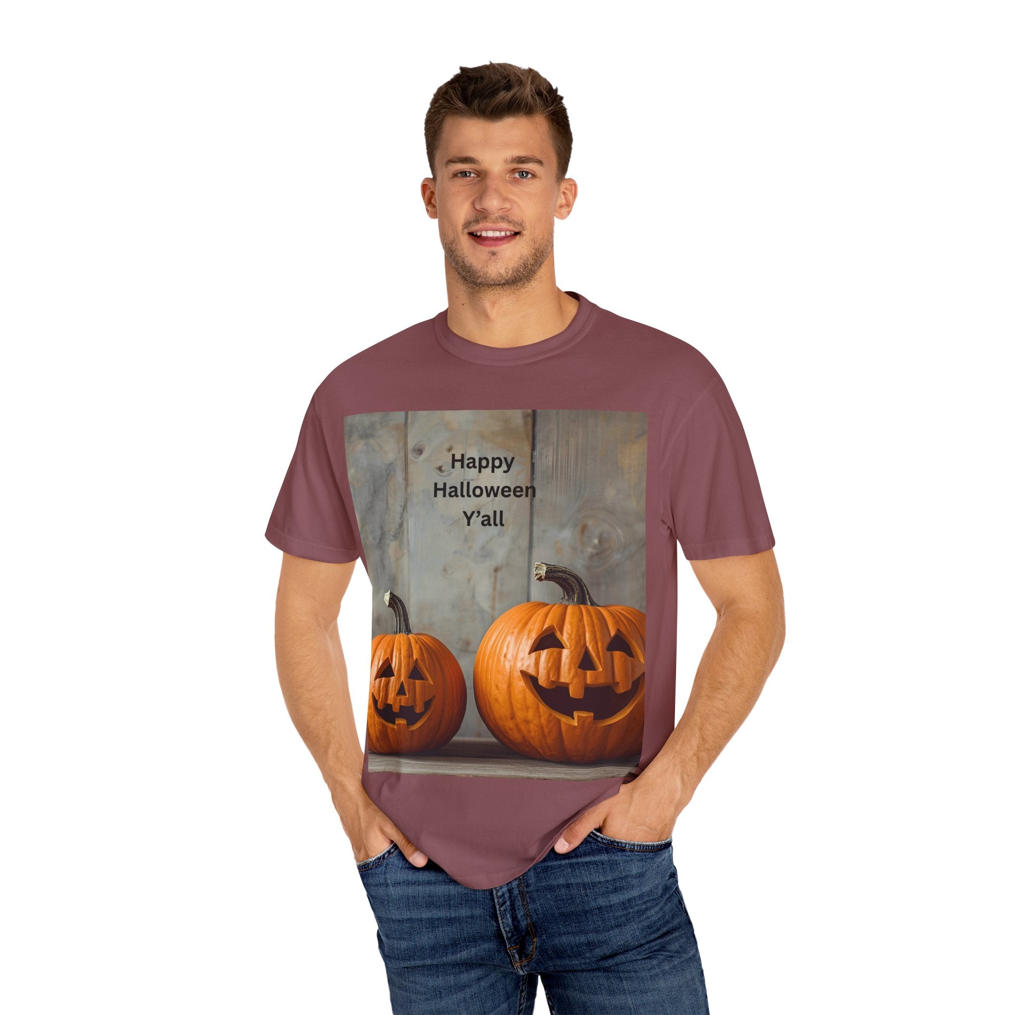 Happy Halloween Y'all T-Shirt | Cozy Fall Tee, Pumpkin Shirt, Unisex Halloween Apparel, October Gift, Casual Wear