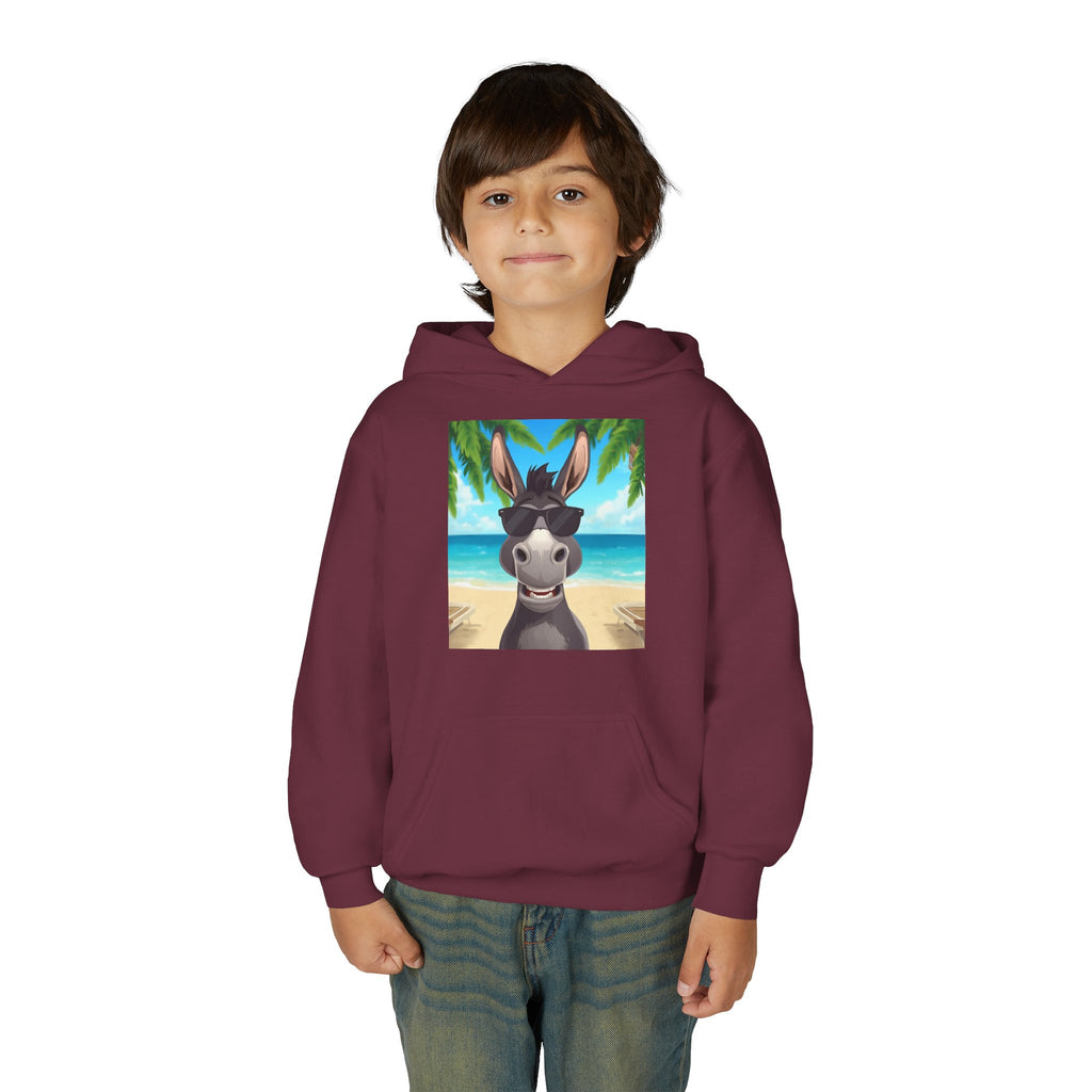 Donkey Beach Vibes Youth Heavy Blend Hooded Sweatshirt