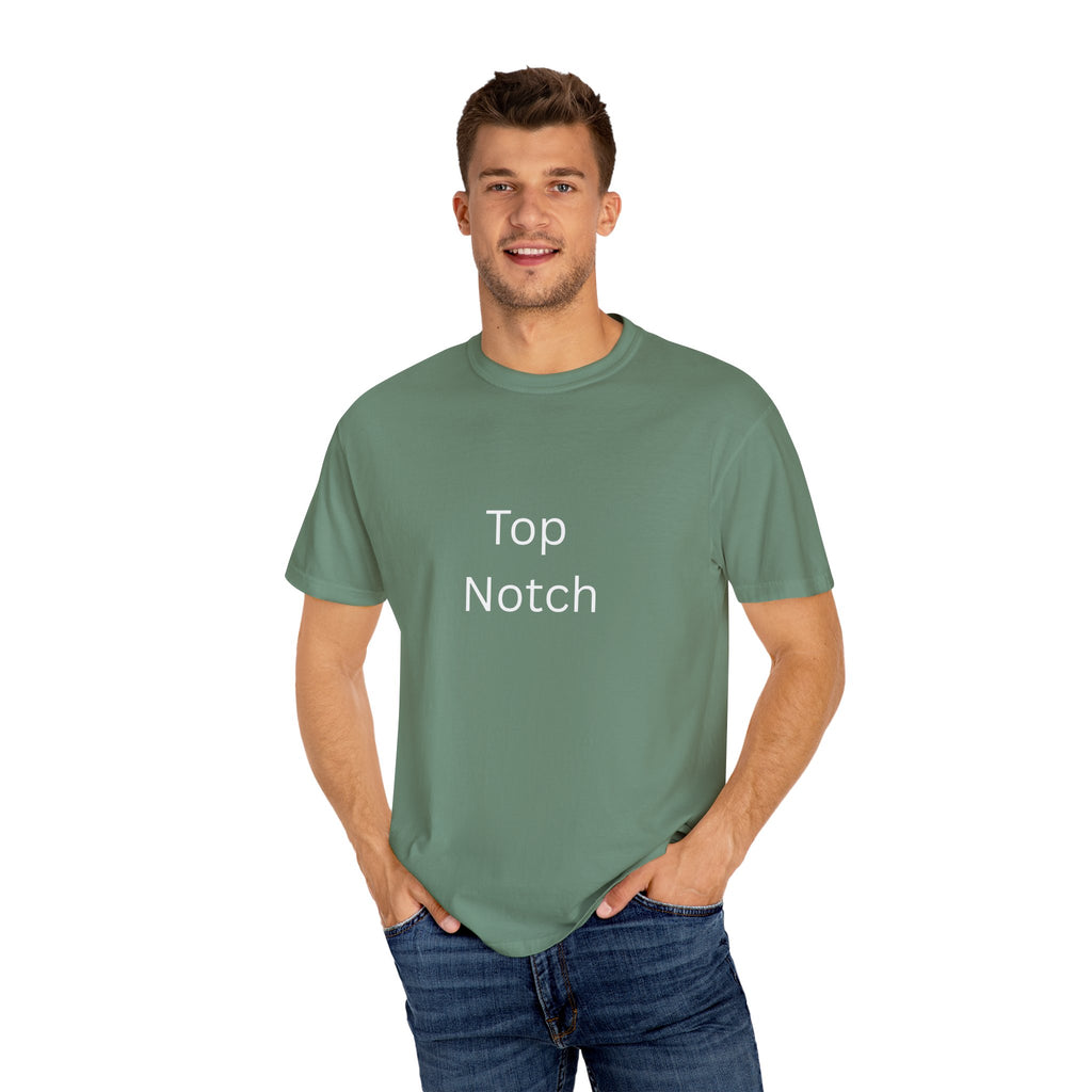 Top Notch Garment-Dyed T-Shirt for Casual Style, Perfect Gift for Birthdays, Summer Days, and Relaxed Outfits, Soft Cotton Tee, Everyday Wear