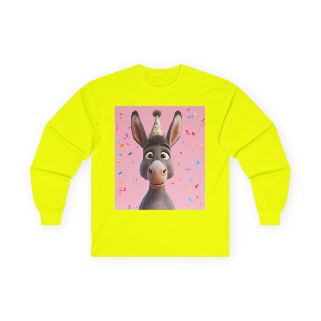 Donkey Birthday Unisex Ultra Cotton Long Sleeve Tee