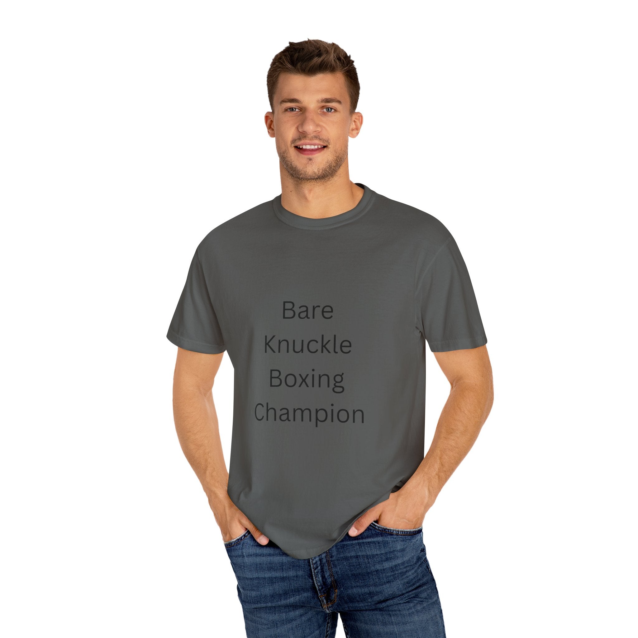 Bare Knuckle Boxing Champion T-shirt, Unisex Workout Tee, Gift for Fighters, Casual Sportswear, Motivation Gear, Gym Outfit