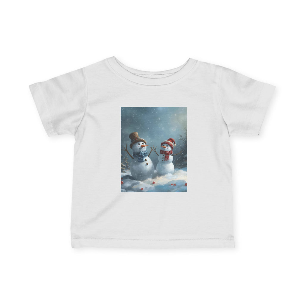 Christmas Snowman Winter Wonderland Infant Tee, Snowman Baby Shirt, Cute Kids Winter Clothes, Holiday Toddler Outfit, Cozy Preschool Apparel