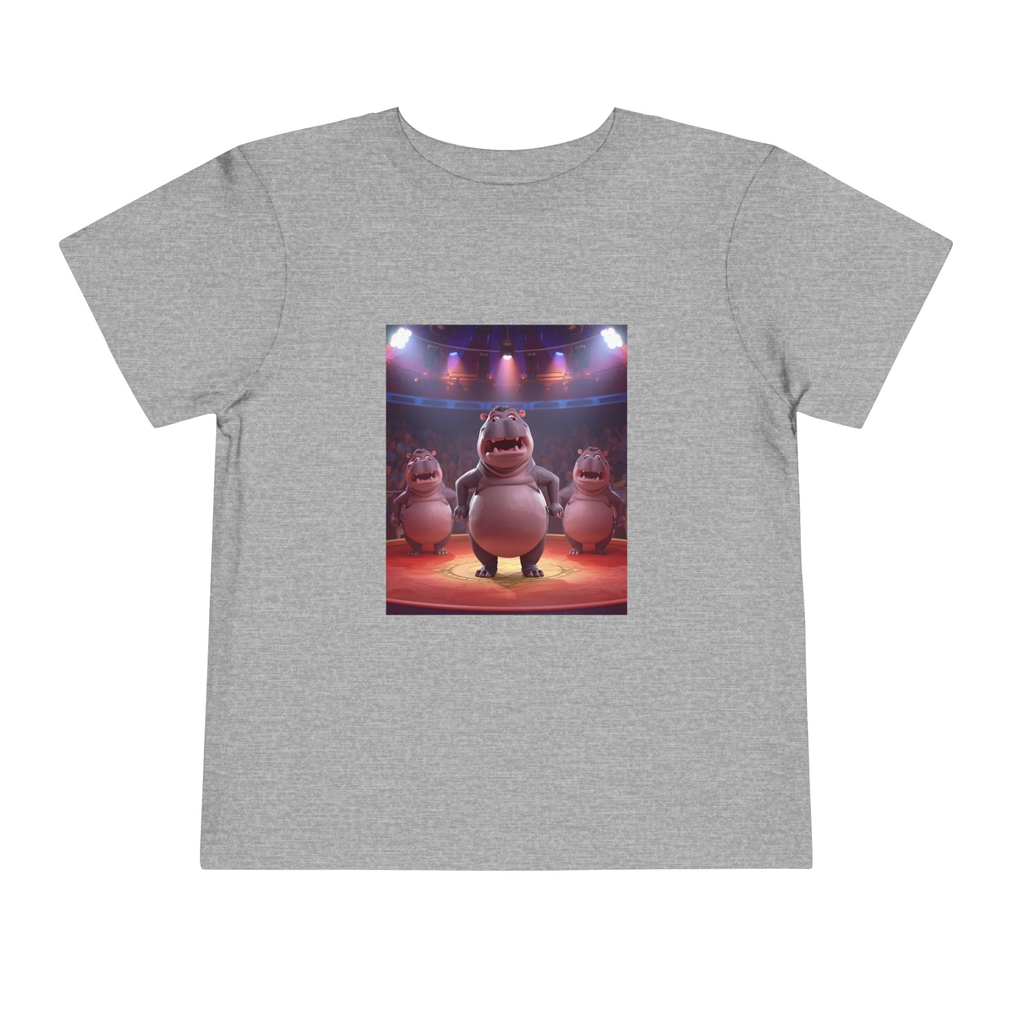 Hippo Funny Toddler Short Sleeve Tee