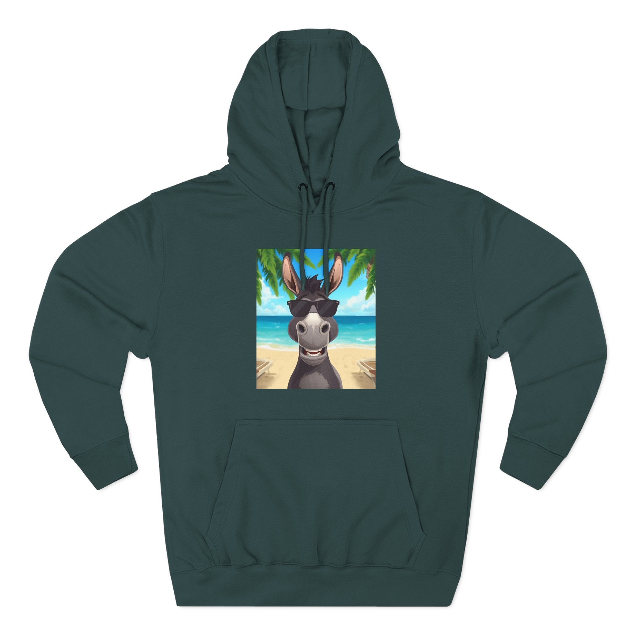 Donkey Beach Vibe Three-Panel Fleece Hoodie