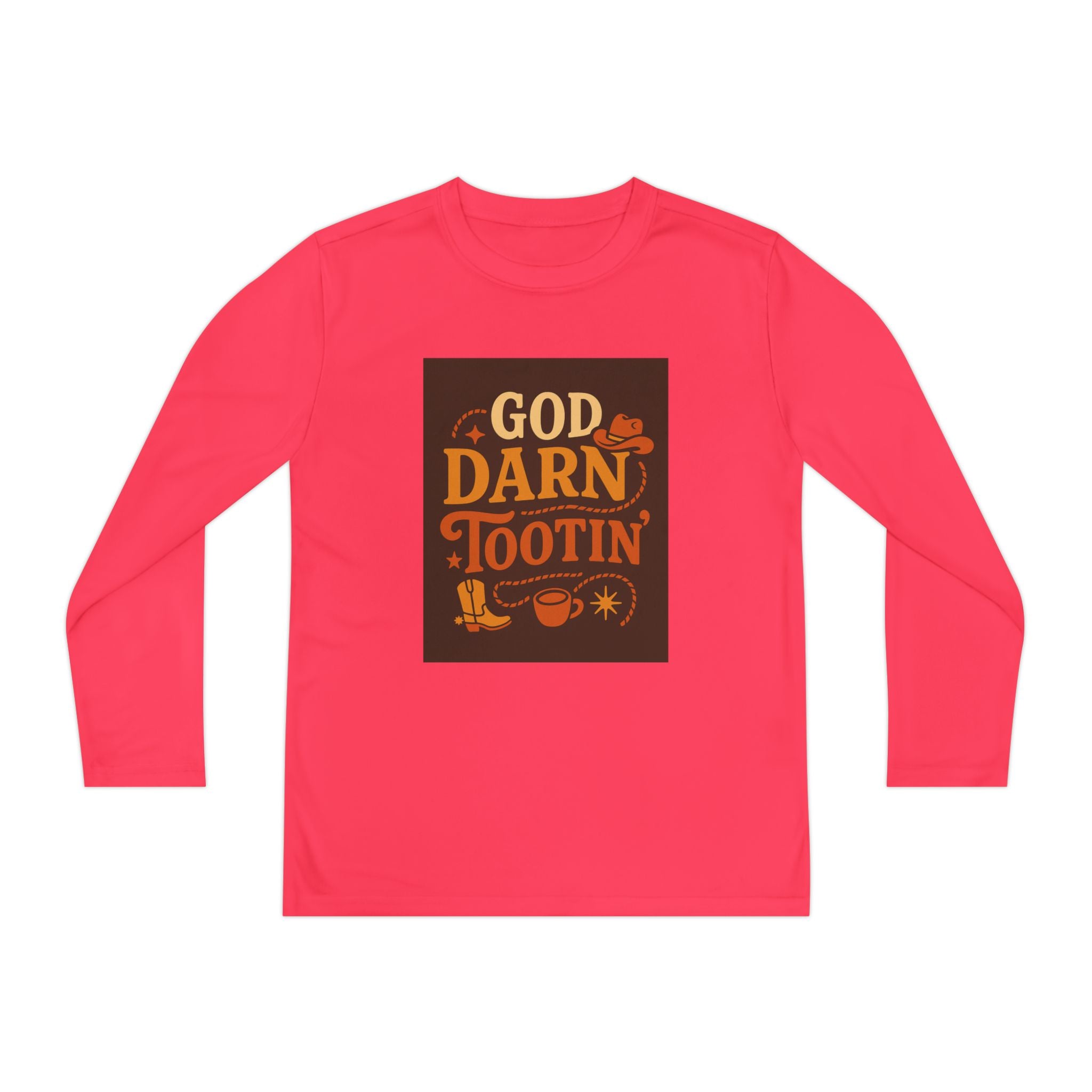 God Darn Tootin Youth Long Sleeve Competitor Tee