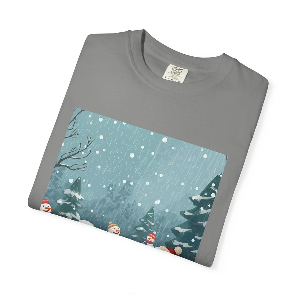 Festive Christmas Snowman Winter Wonderland T-shirt, Holiday Tee, Snowman Gift, Cozy Apparel, Unisex Christmas Shirt, Festive Winter Wear