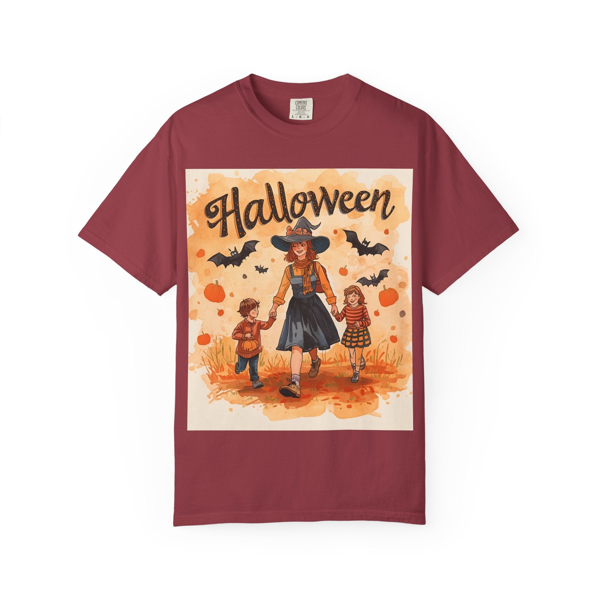 Halloween Themed Mom And Children Family T-shirt, Vintage Style, Unisex, Fall Apparel, Halloween Costume, Pumpkin Decoration, Spooky Season