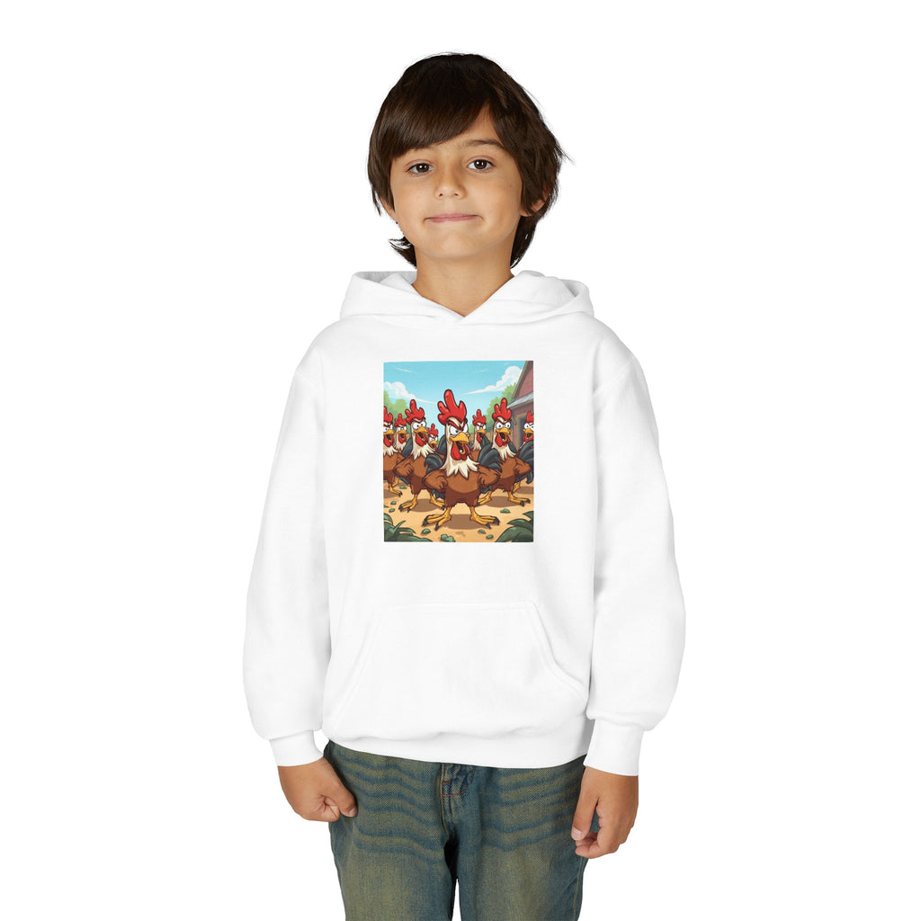 Chicken Funny Youth Heavy Blend Hooded Sweatshirt