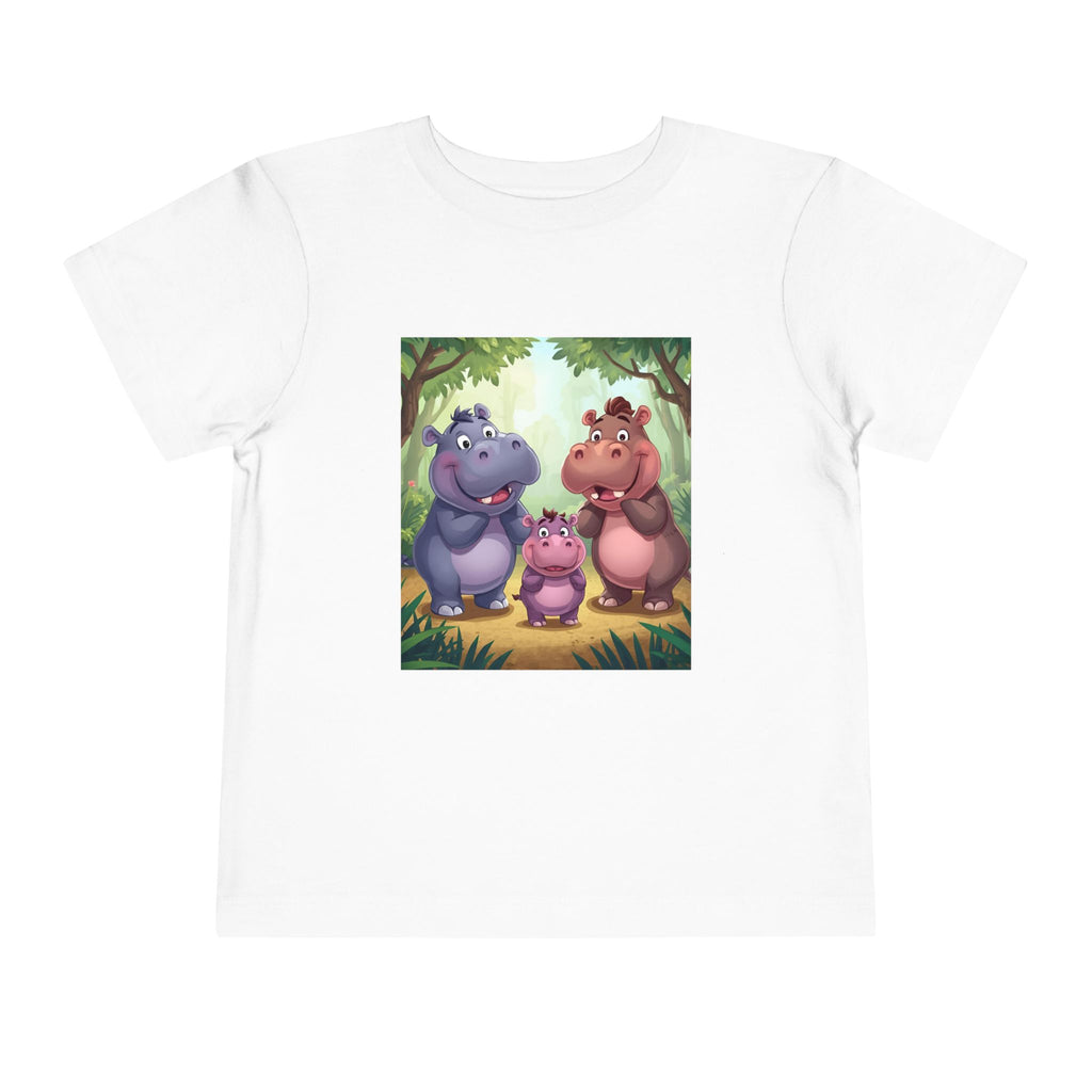 Hippo Cute Toddler Short Sleeve Tee