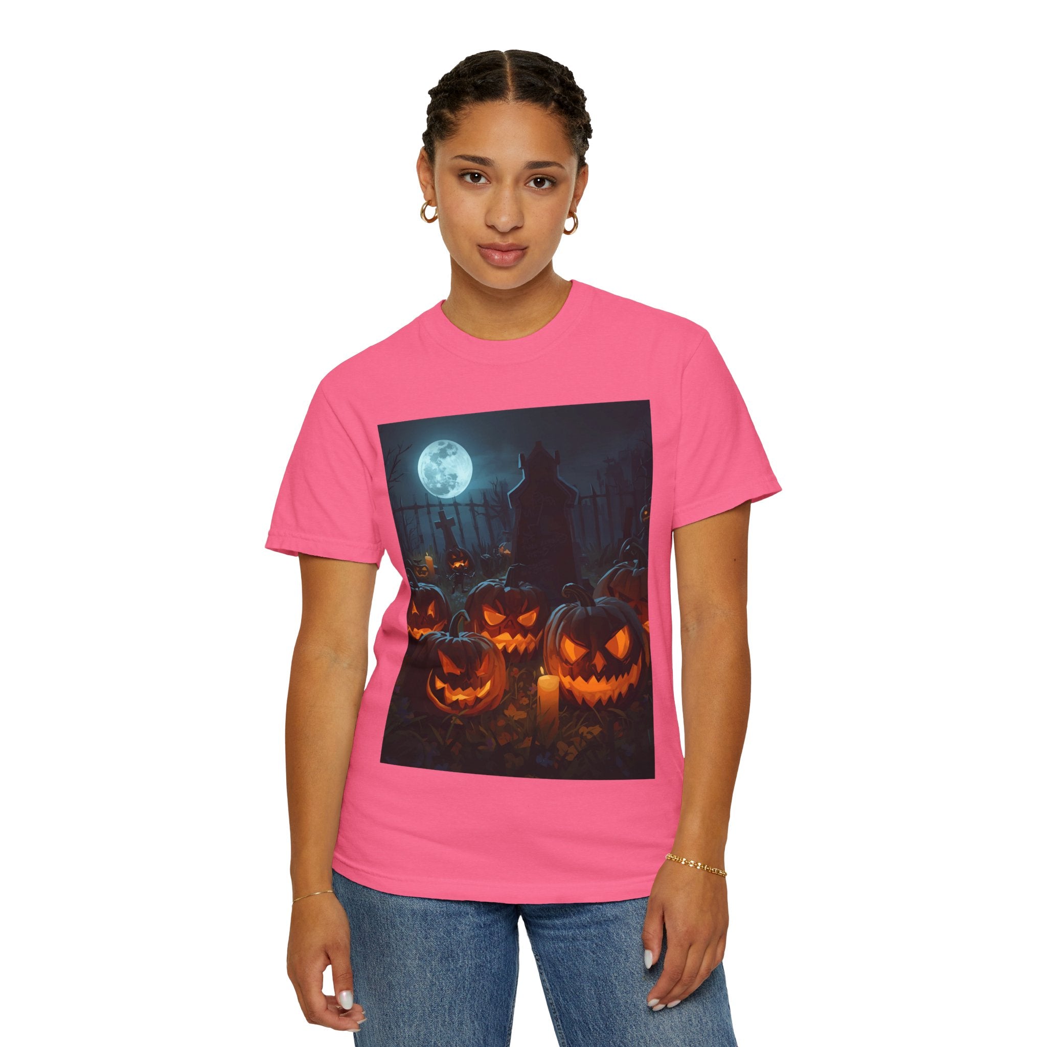 Halloween Pumpkin Unisex T-Shirt, Spooky Shirt, Fall Apparel, Halloween Costume, Casual Wear, Party Shirt