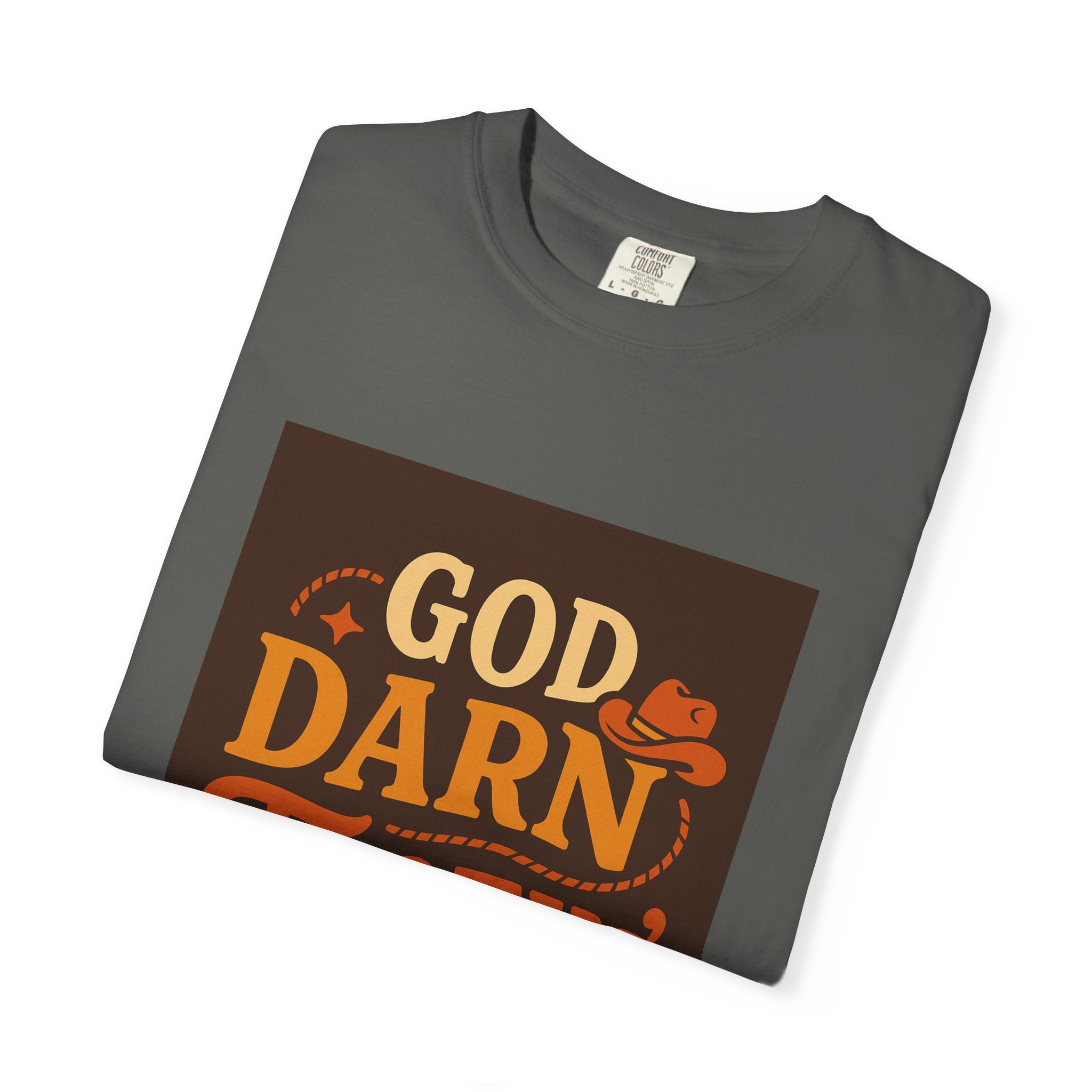 Vintage-Inspired Unisex T-Shirt with 'God Darn Tootin' Graphic - Perfect for Cowpoke Gatherings, Western Themed Events, Gift
