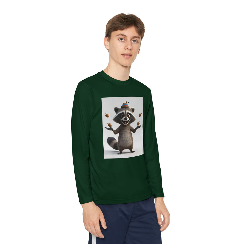 Raccoon Youth Long Sleeve Competitor Tee