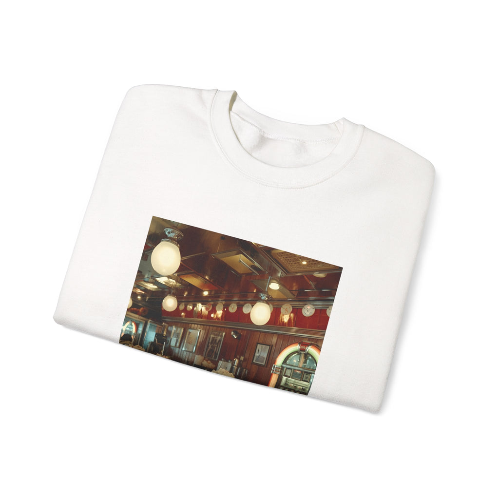 Cozy Café Vibes Sweatshirt, Unisex Crewneck, Coffee Lover Gift, Retro Coffee Shop Aesthetic, Perfect for Fall, Great for Lounging