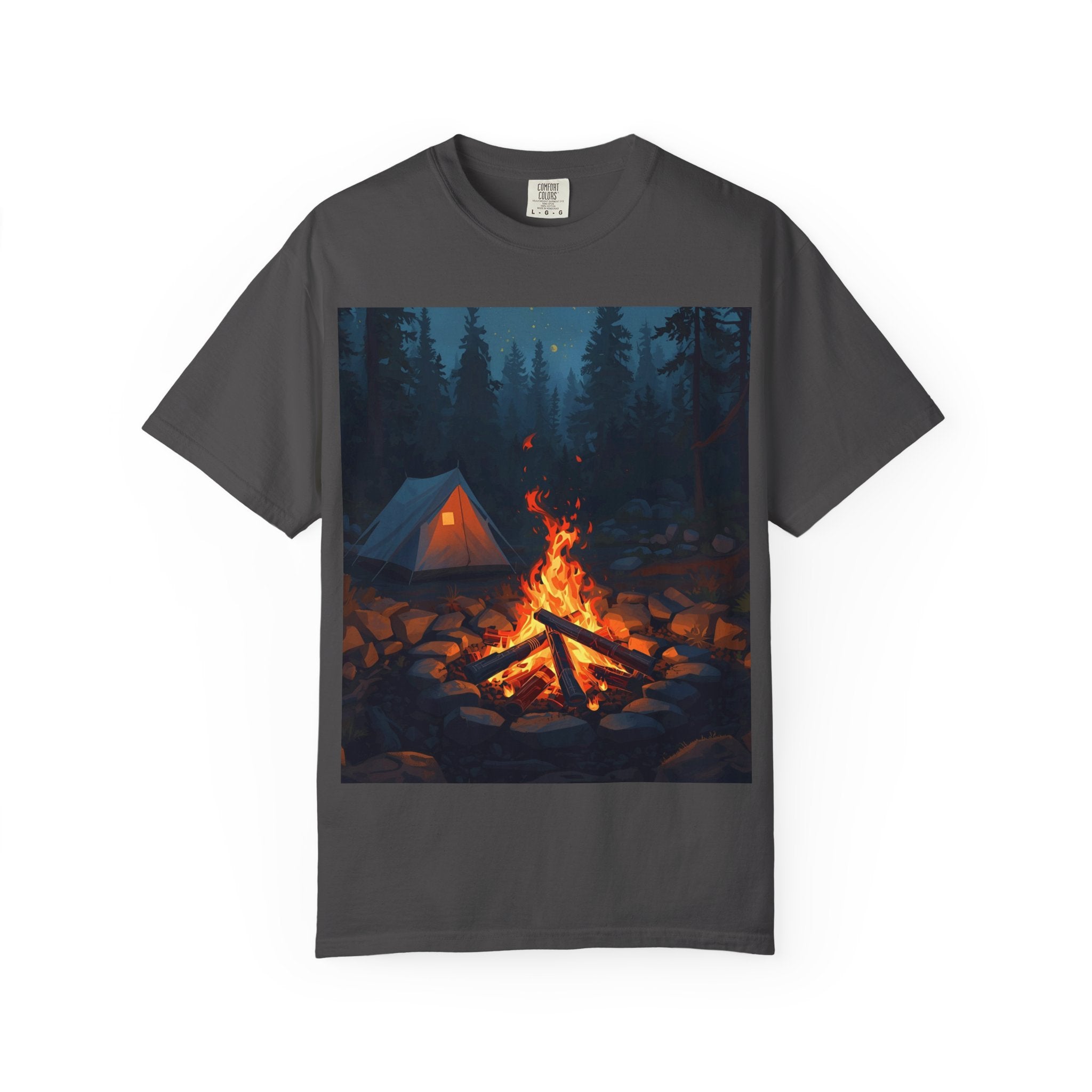 Campfire Adventure T-Shirt - Unisex Outdoors Shirt, Camping Apparel, Nature Lover Gift, Travel Tee, Boho Style Wear