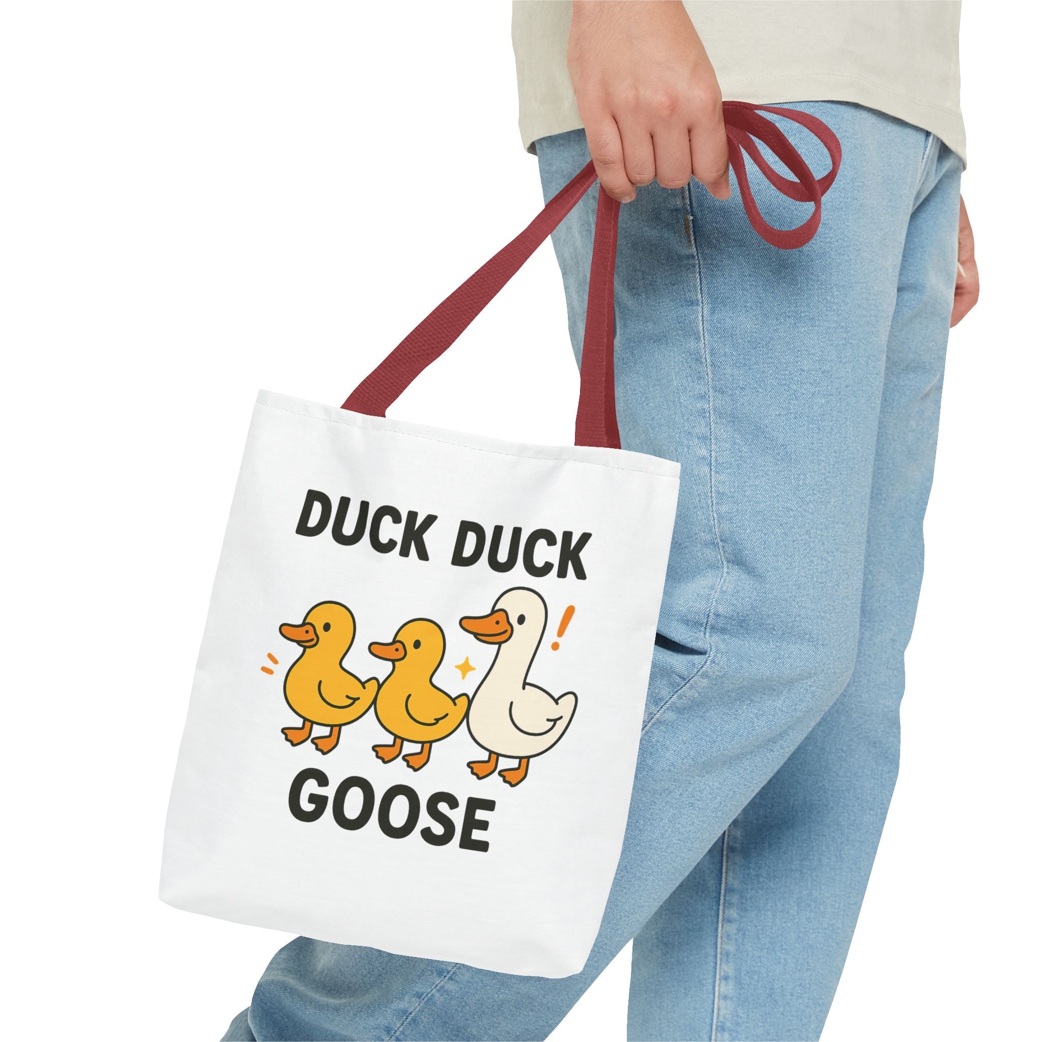 Playful Duck Duck Goose Tote Bag