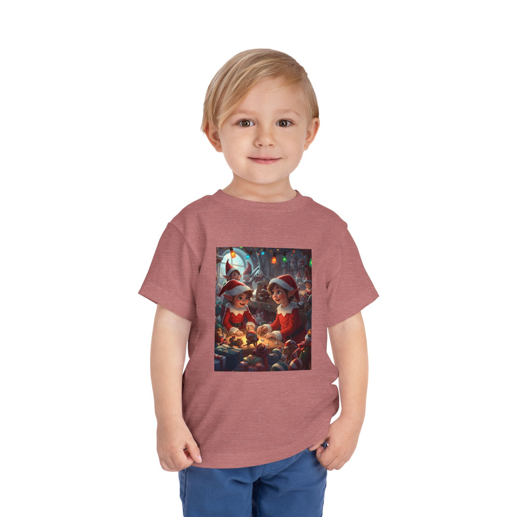 Christmas Toddler Tee, Cute Holiday Shirt, Elf Design, Kids Christmas Outfit, Fun Xmas Gift, Toddler Apparel