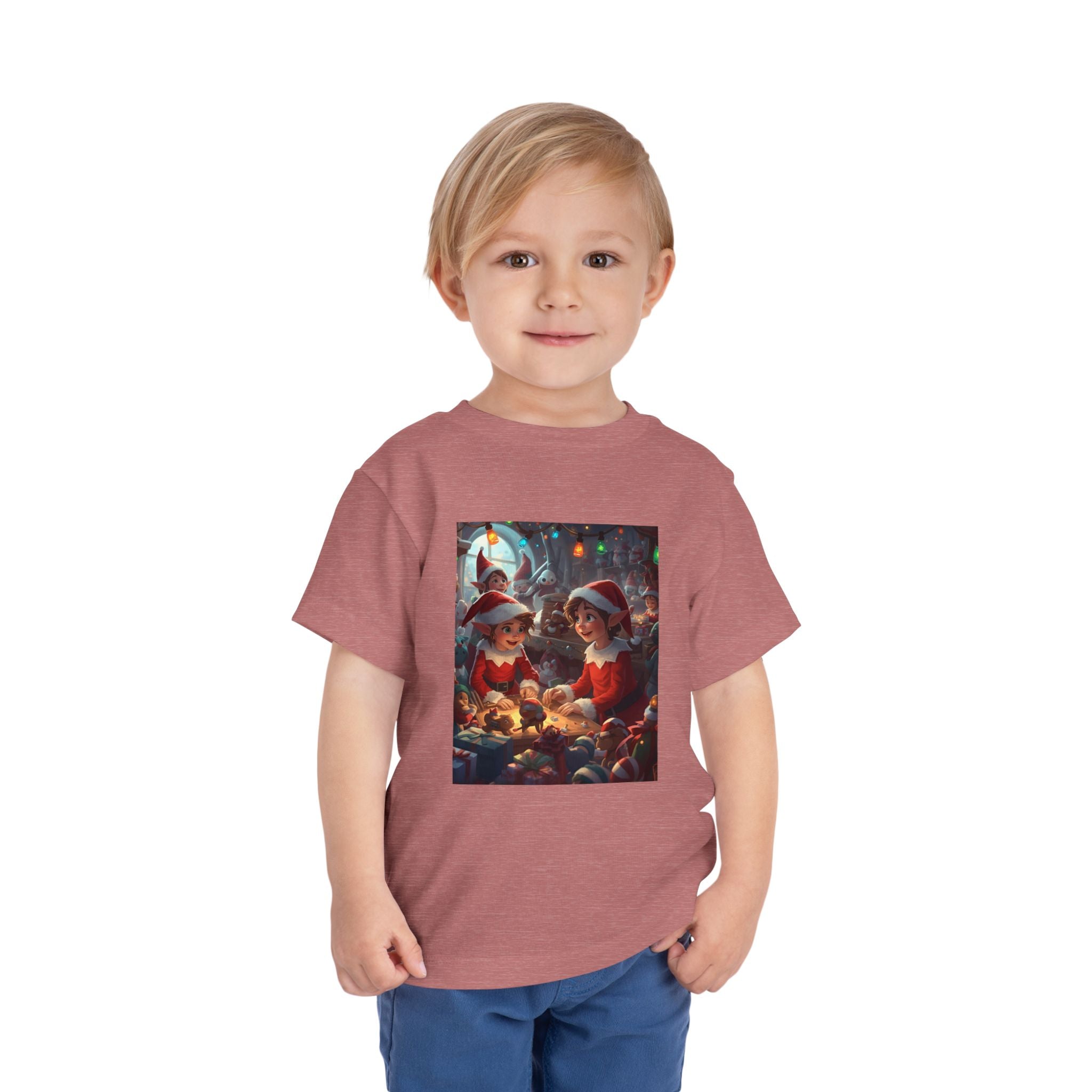 Christmas Toddler Tee, Cute Holiday Shirt, Elf Design, Kids Christmas Outfit, Fun Xmas Gift, Toddler Apparel