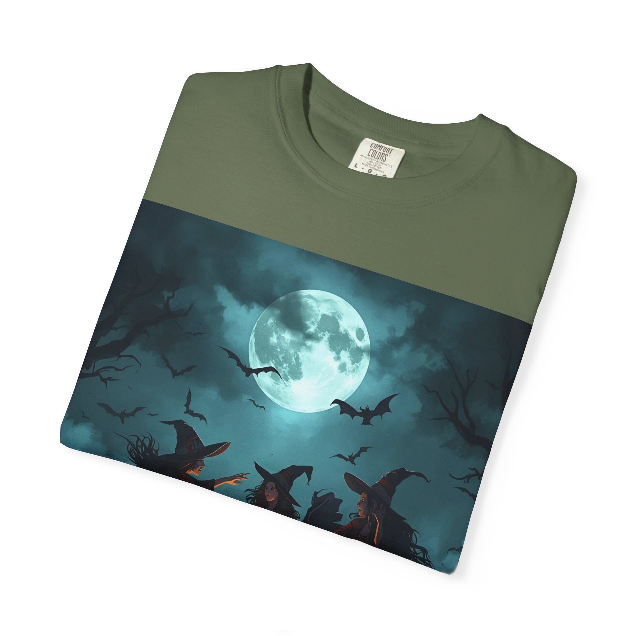 Spooky Halloween T-Shirt, Witchy Vibes Shirt, Unisex Spooky Tee, Halloween Costume Top, Witch Cauldron Graphic Shirt