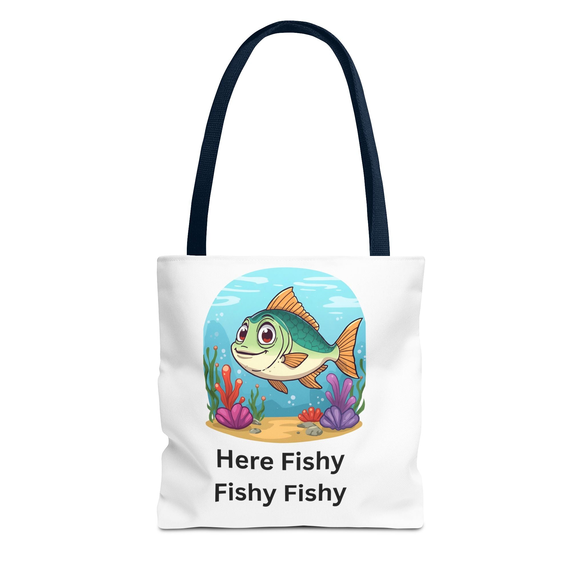 Here Fishy Fishy Fishy Tote Bag (AOP)