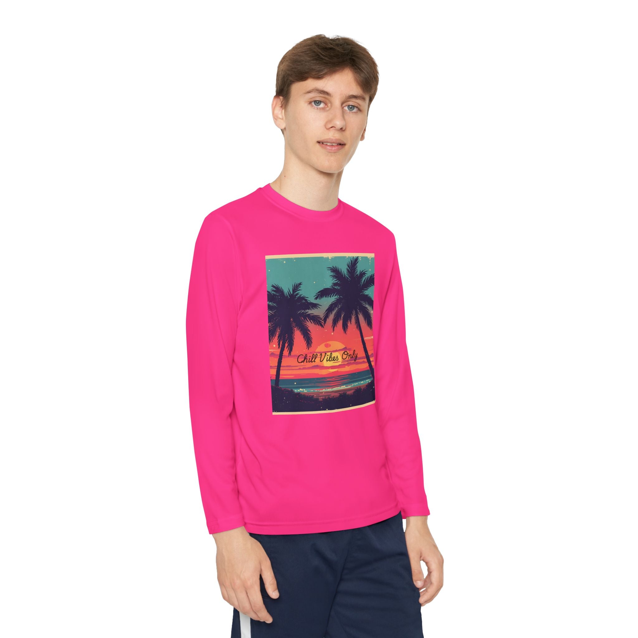 Tropical Sunset Youth Long Sleeve Competitor Tee