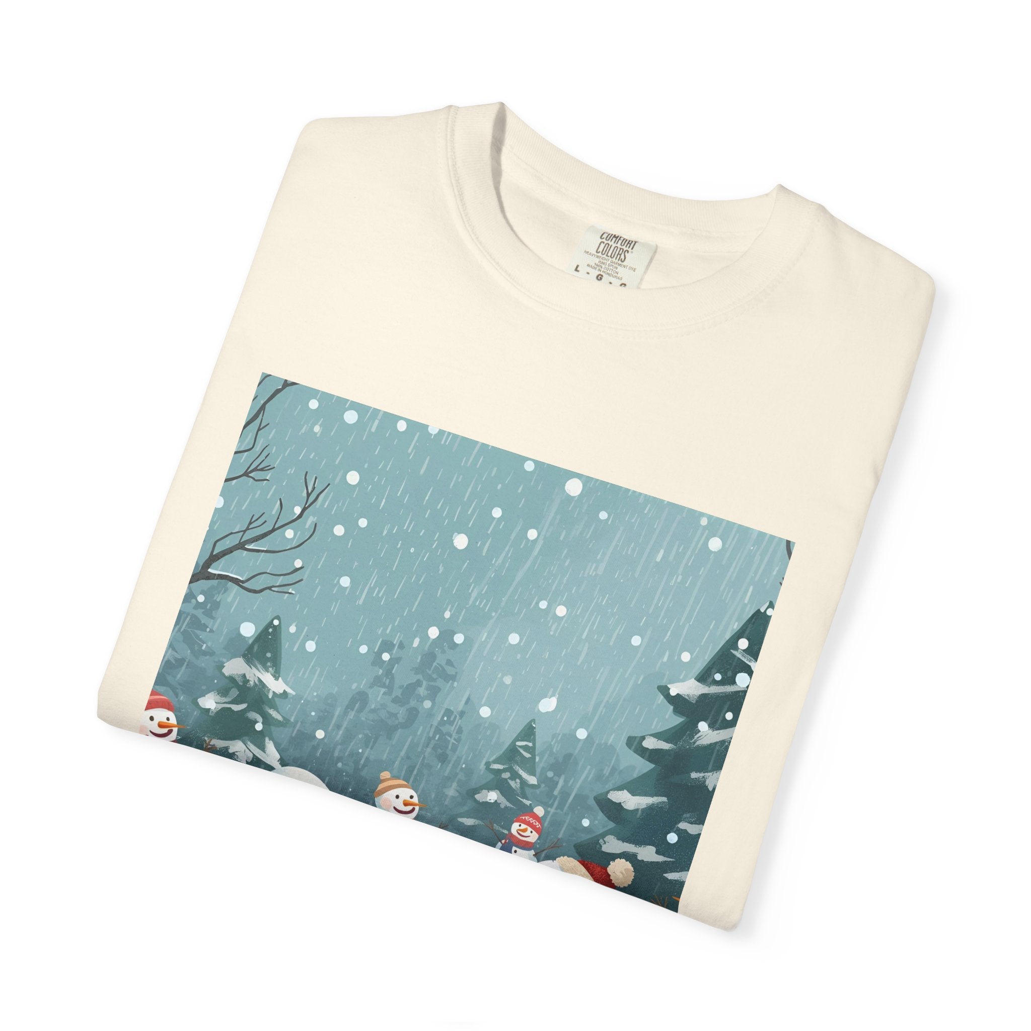 Festive Christmas Snowman Winter Wonderland T-shirt, Holiday Tee, Snowman Gift, Cozy Apparel, Unisex Christmas Shirt, Festive Winter Wear