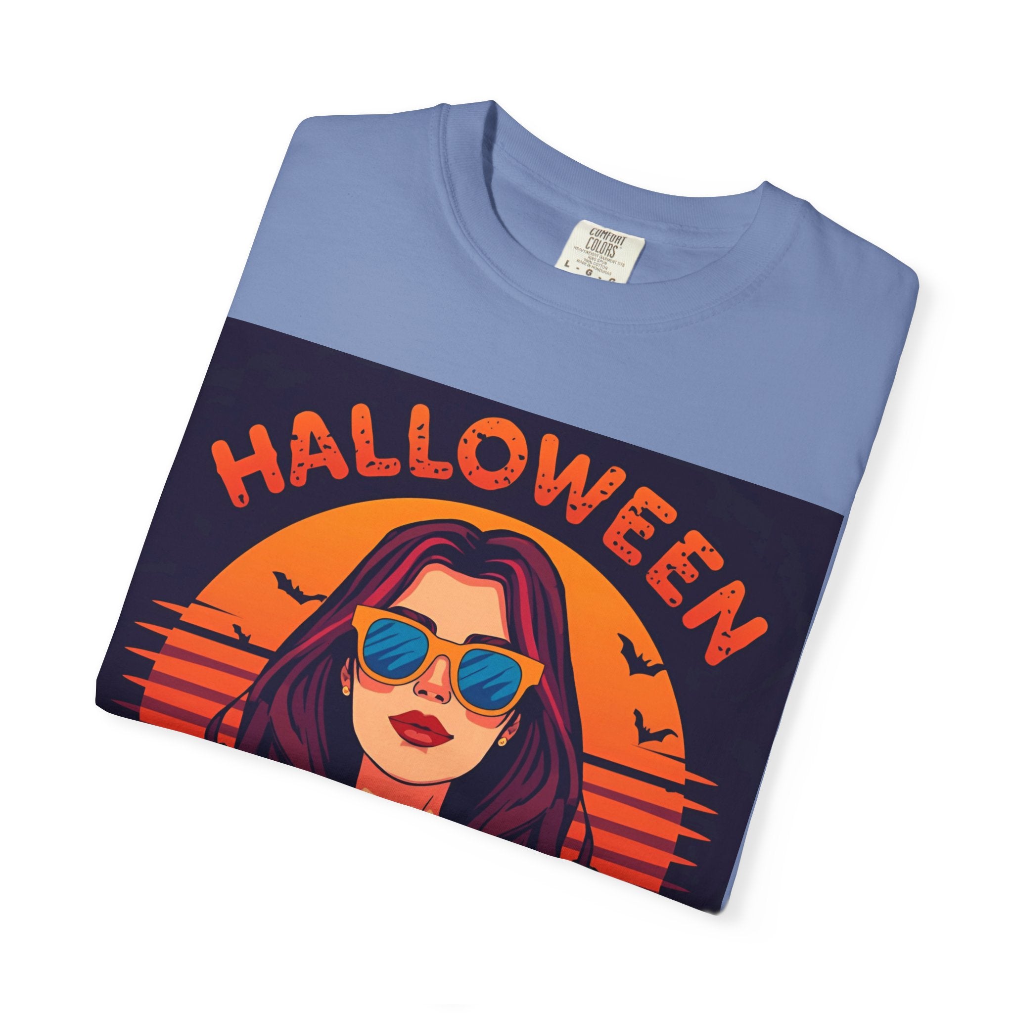 Halloween Cool Mom T-Shirt, Unisex Garment-Dyed Tee, Spooky Season Apparel, Fall Fashion, Halloween Costume Shirt