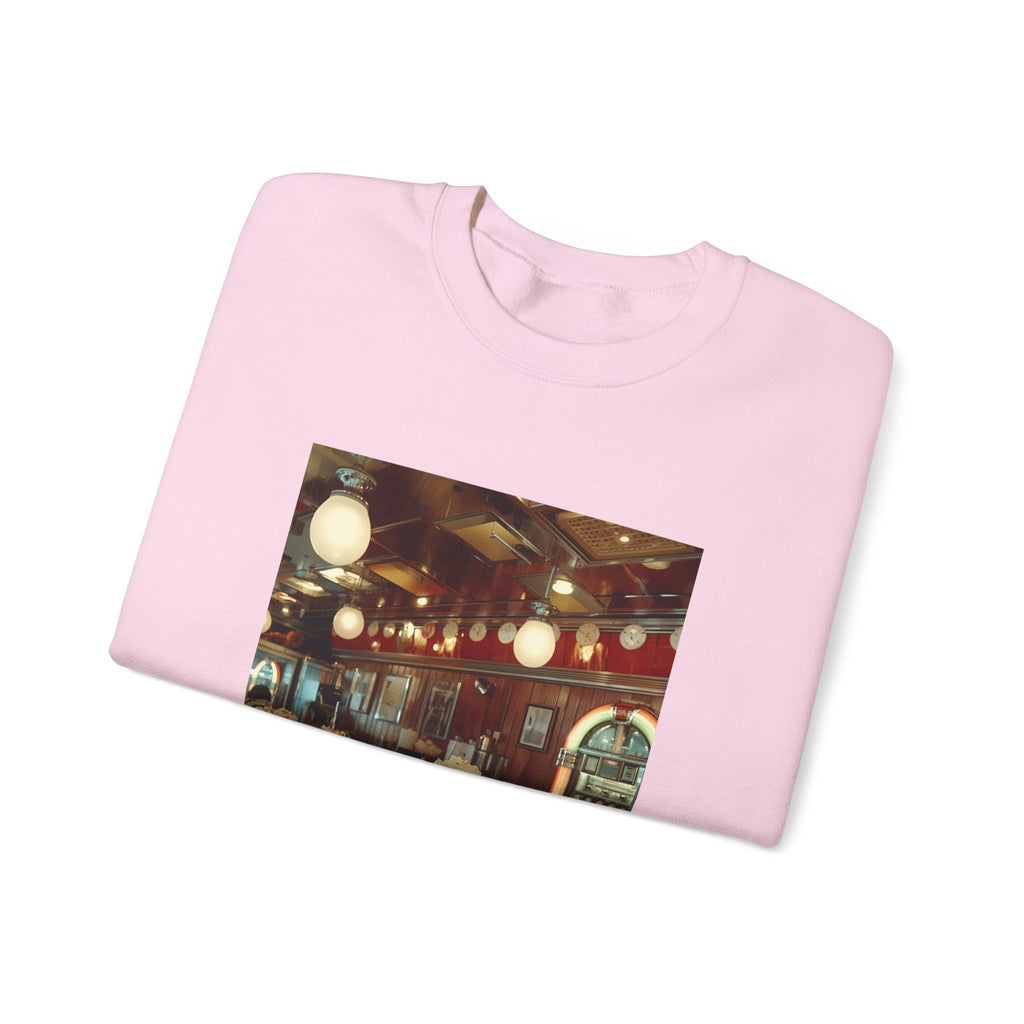 Cozy Café Vibes Sweatshirt, Unisex Crewneck, Coffee Lover Gift, Retro Coffee Shop Aesthetic, Perfect for Fall, Great for Lounging