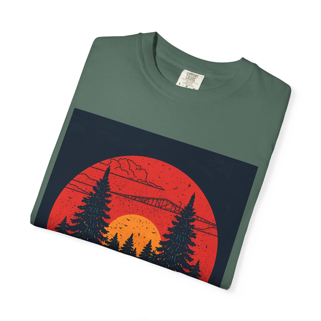 Nature Sunset Unisex T-shirt, Outdoor Adventure Tee, Camping Shirt, Hiking Gear, Mens and Womens Apparel
