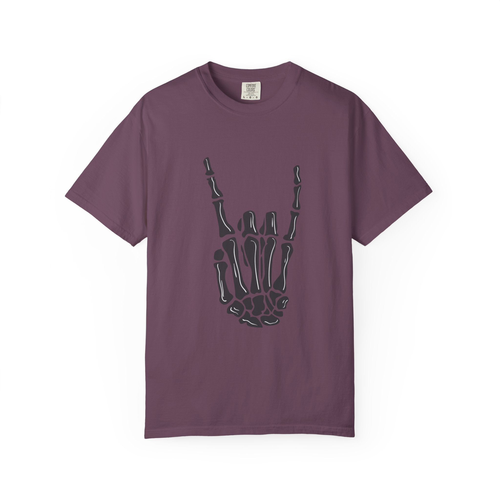 Skeleton Hand Rock On T-Shirt, Music Lover Apparel, Unisex Graphic Tee, Festival Outfit, Halloween Costume, Soft Cotton Shirt